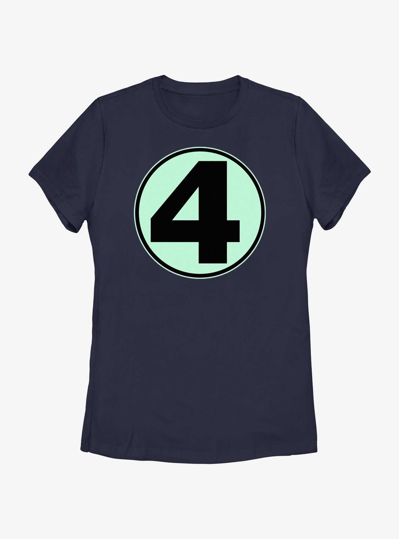 Marvel Fantastic Four Classic Costume Fill Womens T-Shirt, NAVY, hi-res