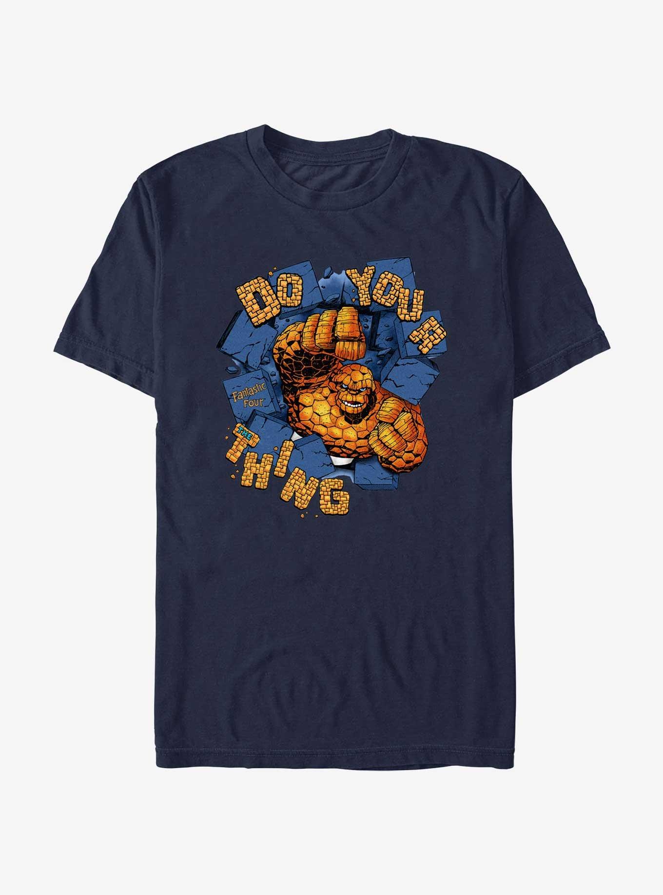 Marvel Fantastic Four Punch Out T-Shirt, NAVY, hi-res