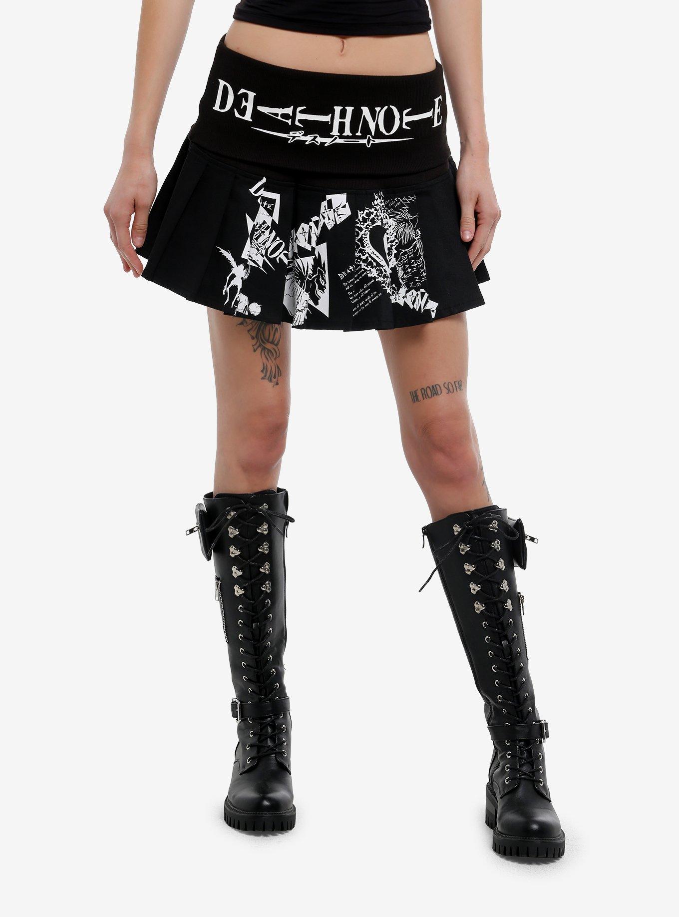 Death Note Fold-Over Skirt, , hi-res