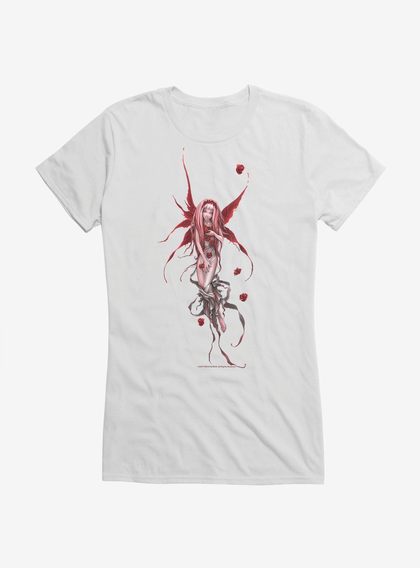 Fairies By Trick Rose Drip Fairy Girls T-Shirt, WHITE, hi-res
