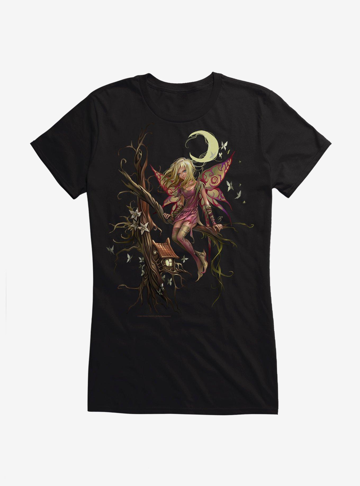 Fairies By Trick Sitting Fairy Girls T-Shirt, BLACK, hi-res