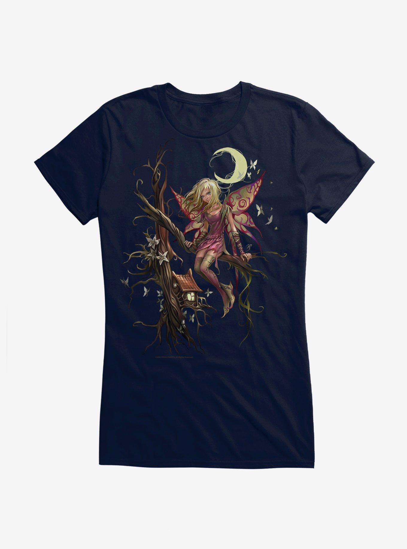 Fairies By Trick Sitting Fairy Girls T-Shirt
