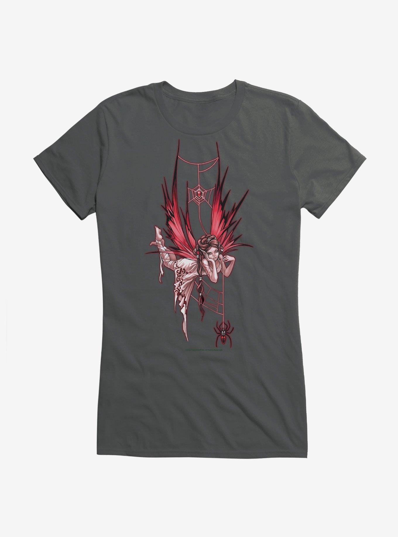 Fairies By Trick Spider Web Fairy Girls T-Shirt