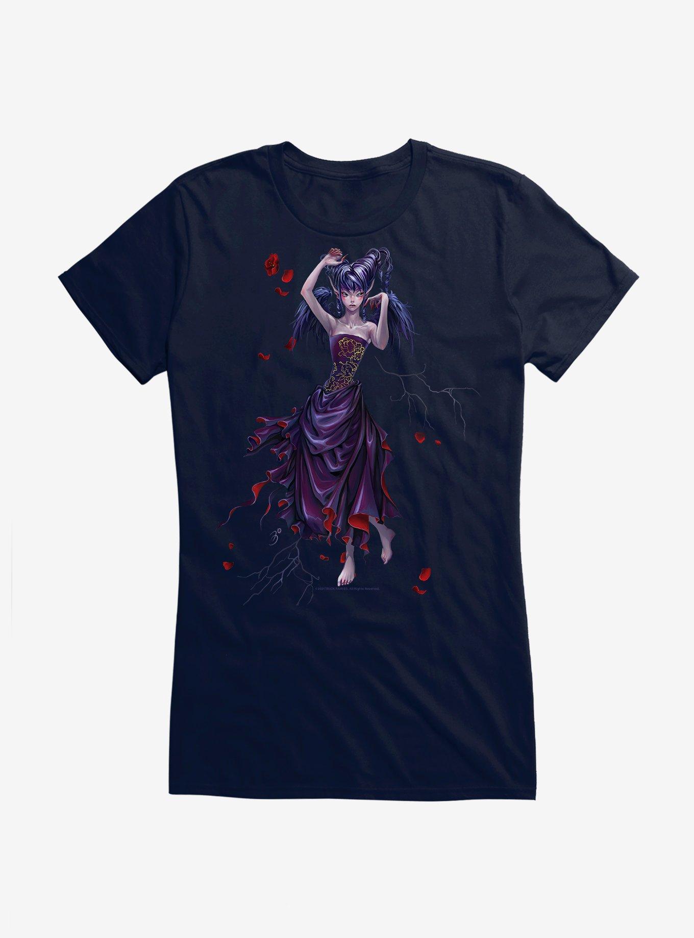 Fairies By Trick Drippy Roses Fairy Girls T-Shirt, , hi-res