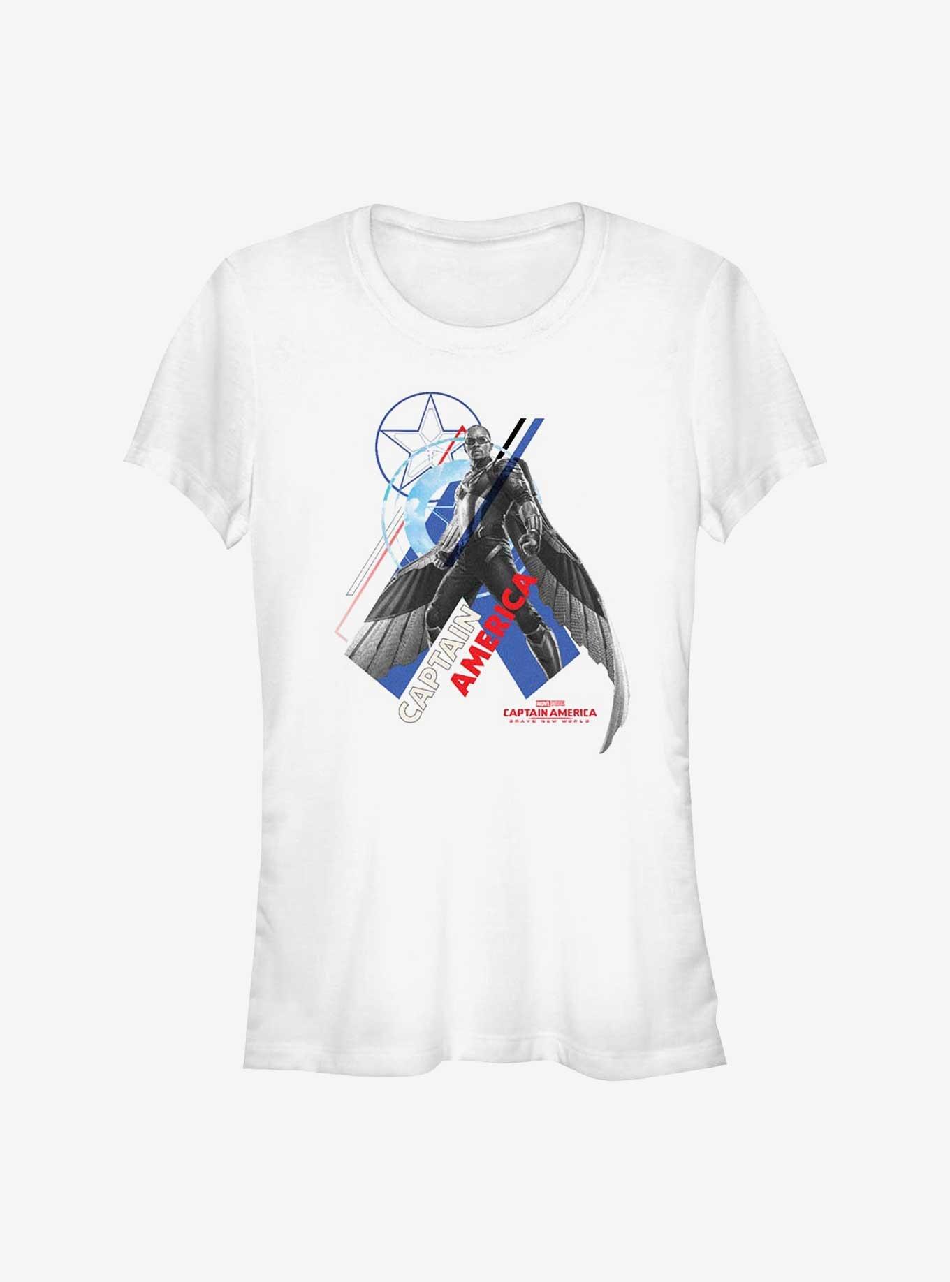 Marvel Captain America: Brave New World New Captain America Pose Girls T-Shirt, , hi-res