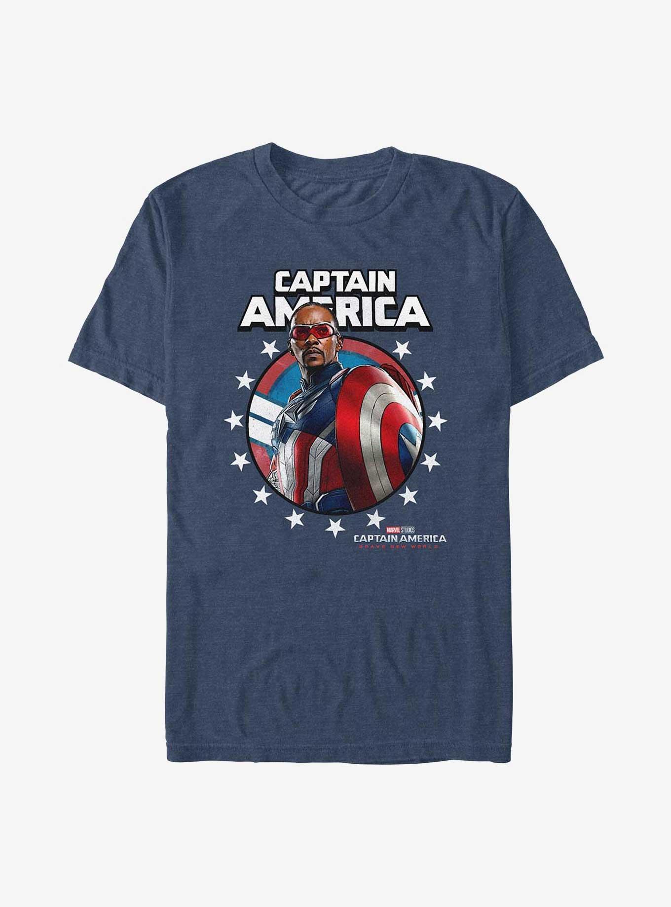Marvel Captain America: Brave New World Captain Crown T-Shirt