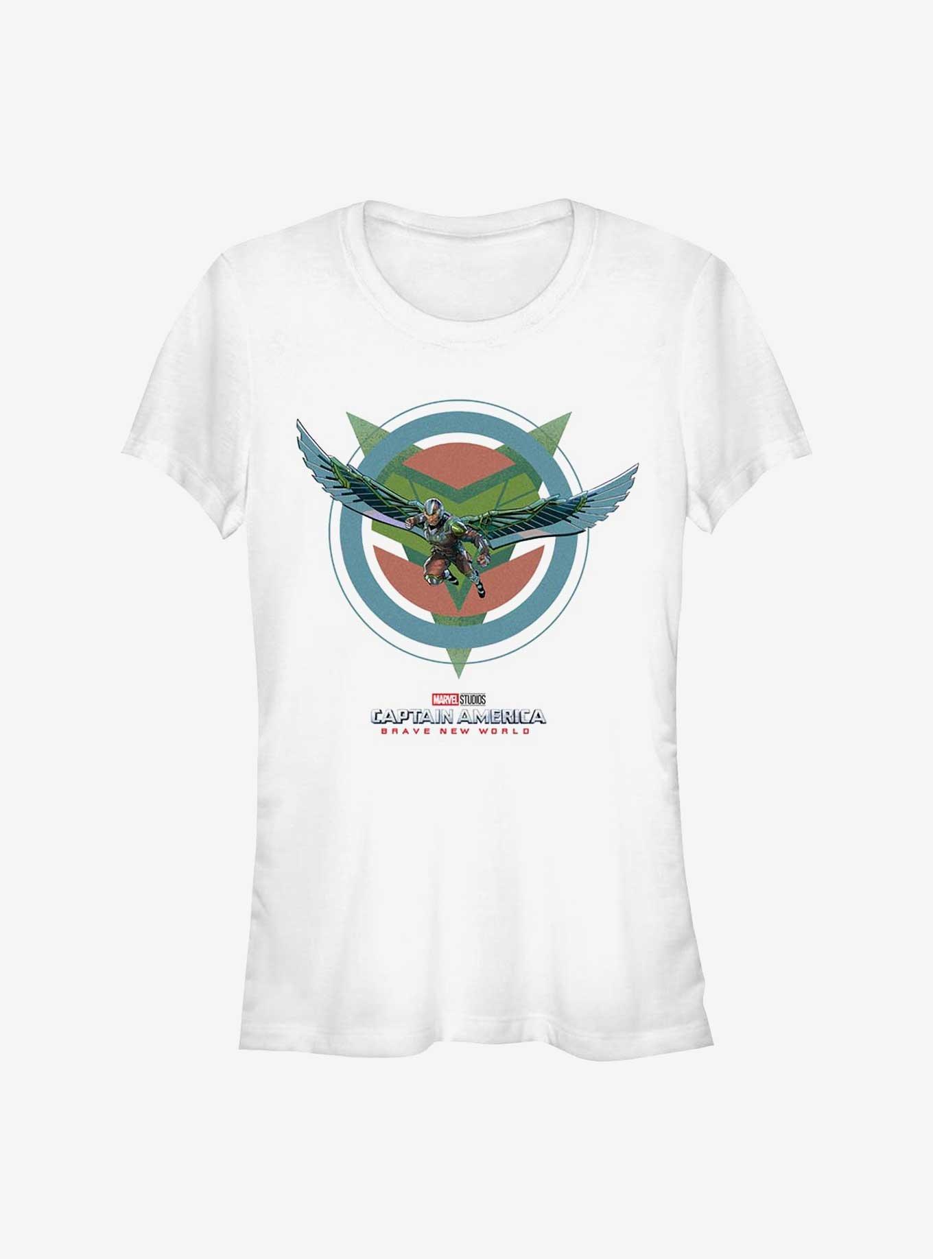 Marvel Captain America: Brave New World New Falcon Girls T-Shirt, WHITE, hi-res