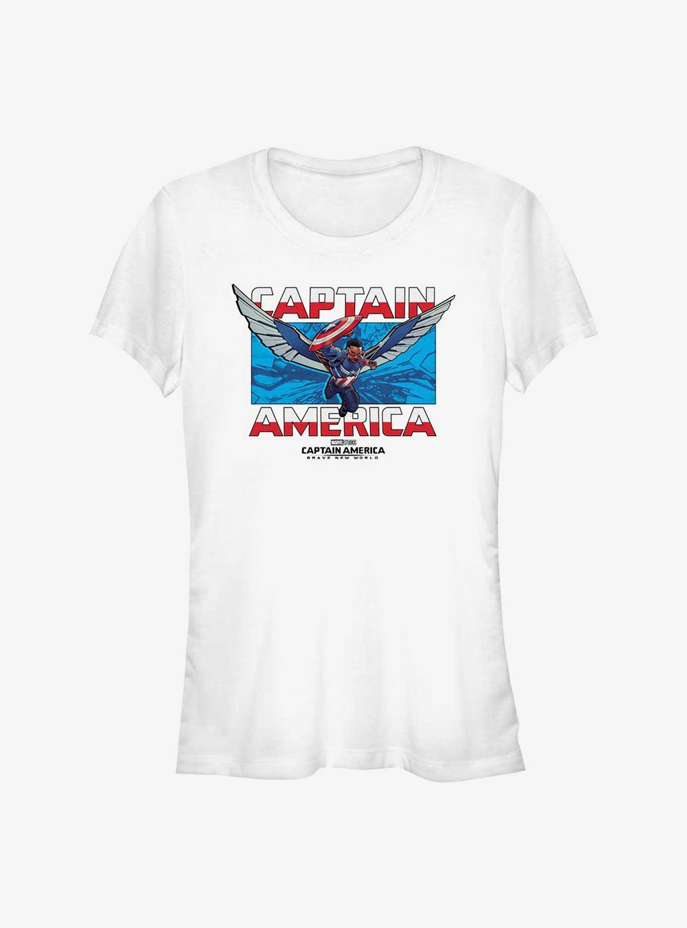 Marvel Captain America: Brave New World Sam Captain America Girls T-Shirt, , hi-res