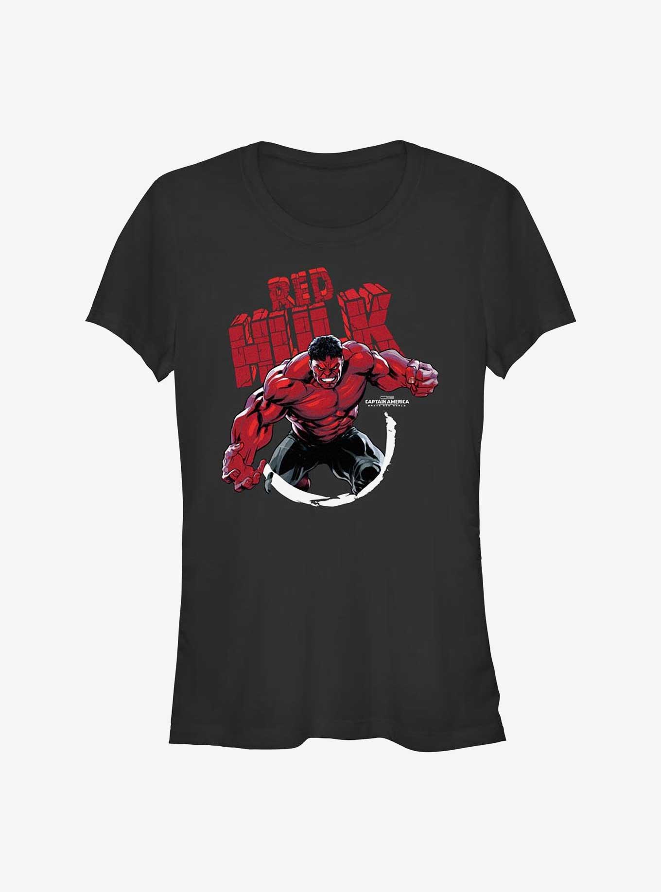 Marvel Captain America: Brave New World Hulk Circle Stone Girls T-Shirt
