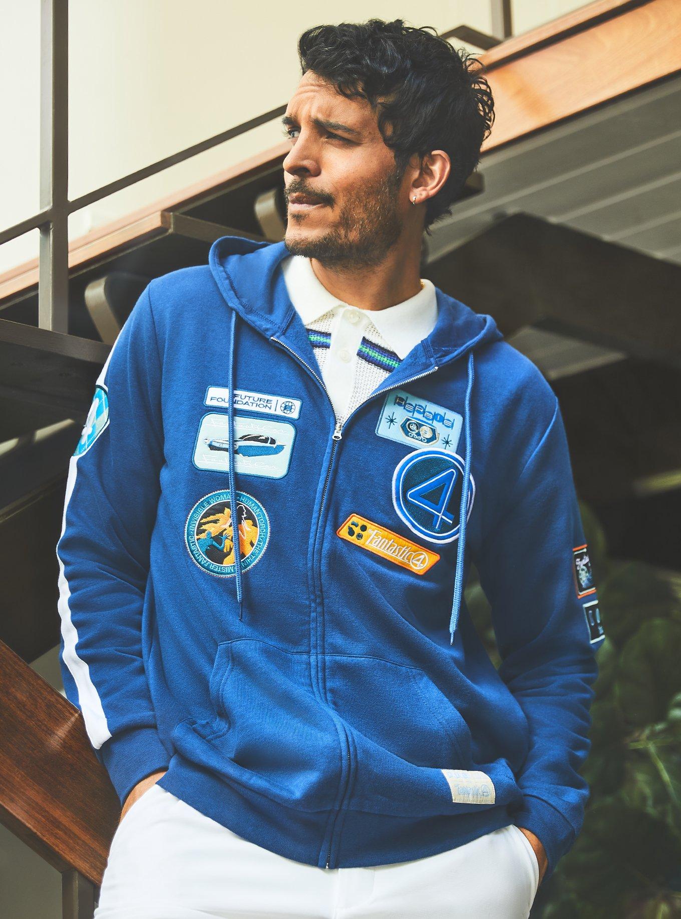 Marvel The Fantastic Four: First Steps Icon Patches Hoodie - BoxLunch Exclusive, , hi-res