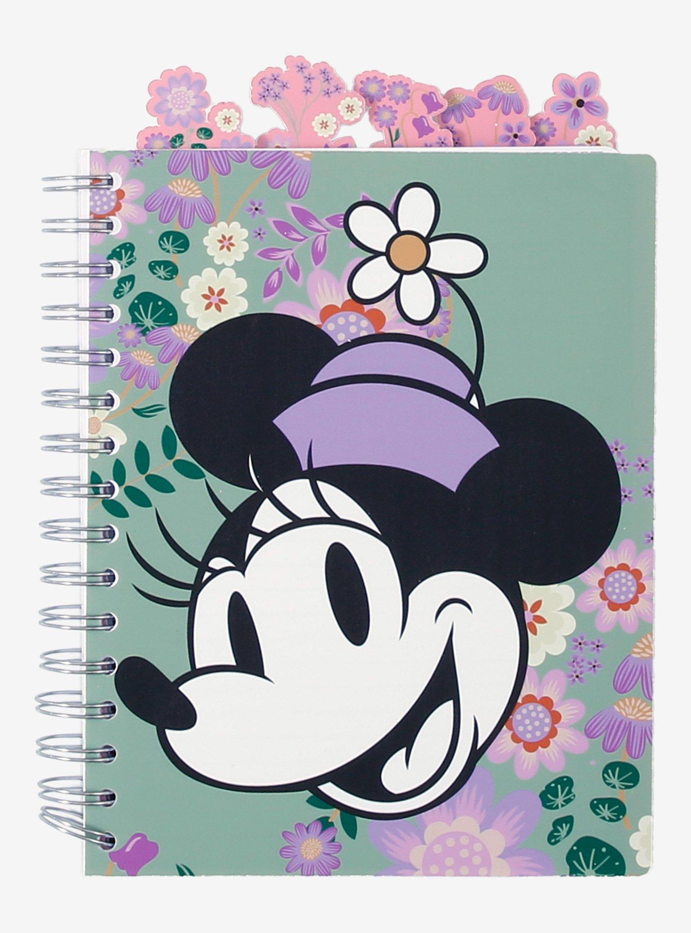 Disney Minnie Mouse Floral Figural Tab Journal - BoxLunch Exclusive, , hi-res