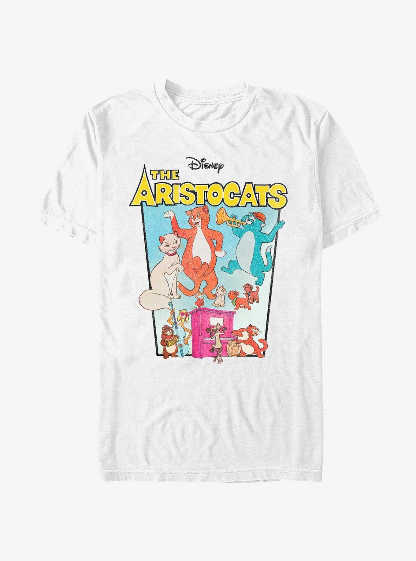 Disney The Aristocats Logo Musical Show T-Shirt, WHITE, hi-res