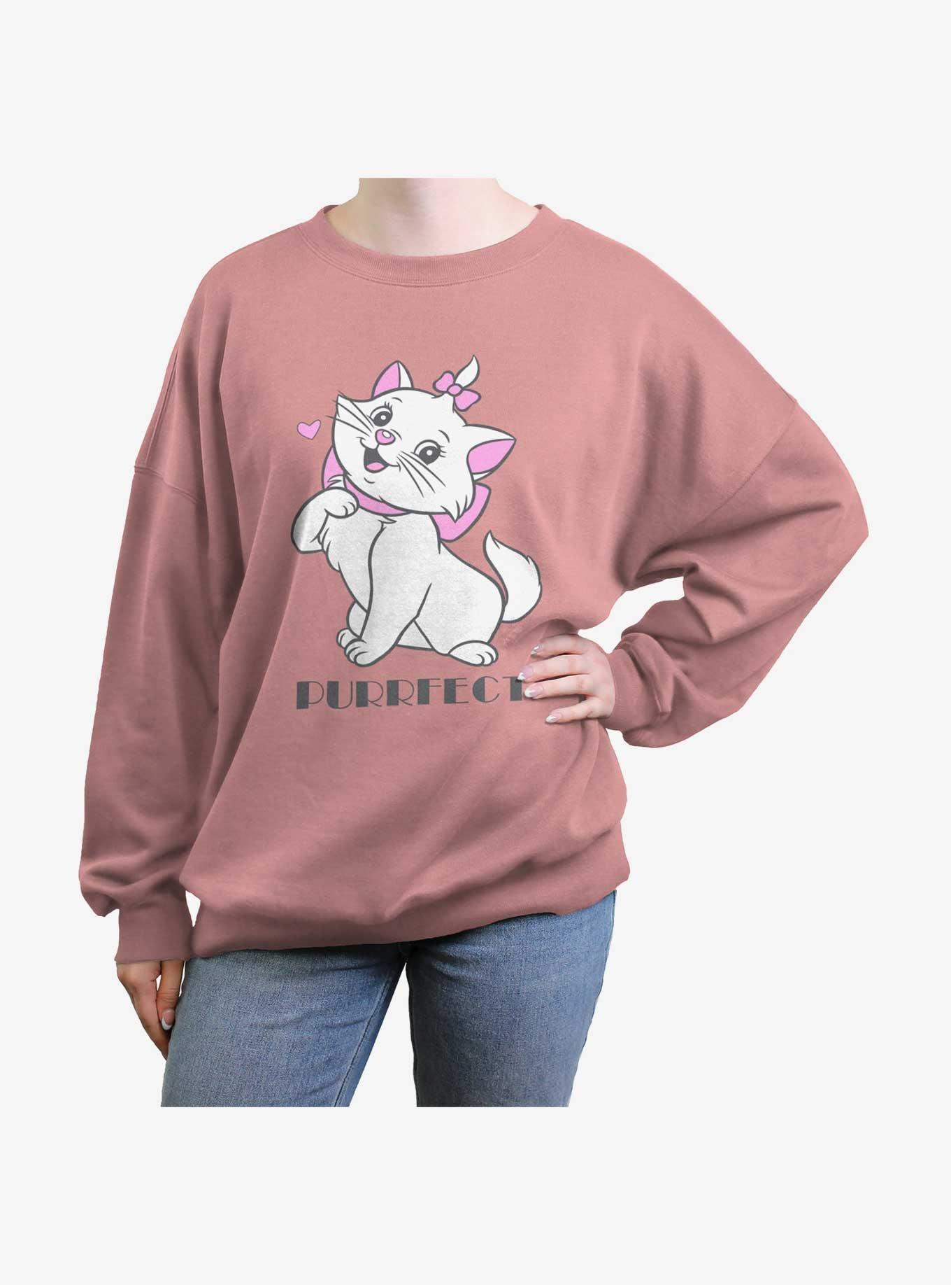 Disney The Aristocats Marie Purrfect Womens Oversized Sweatshirt, , hi-res