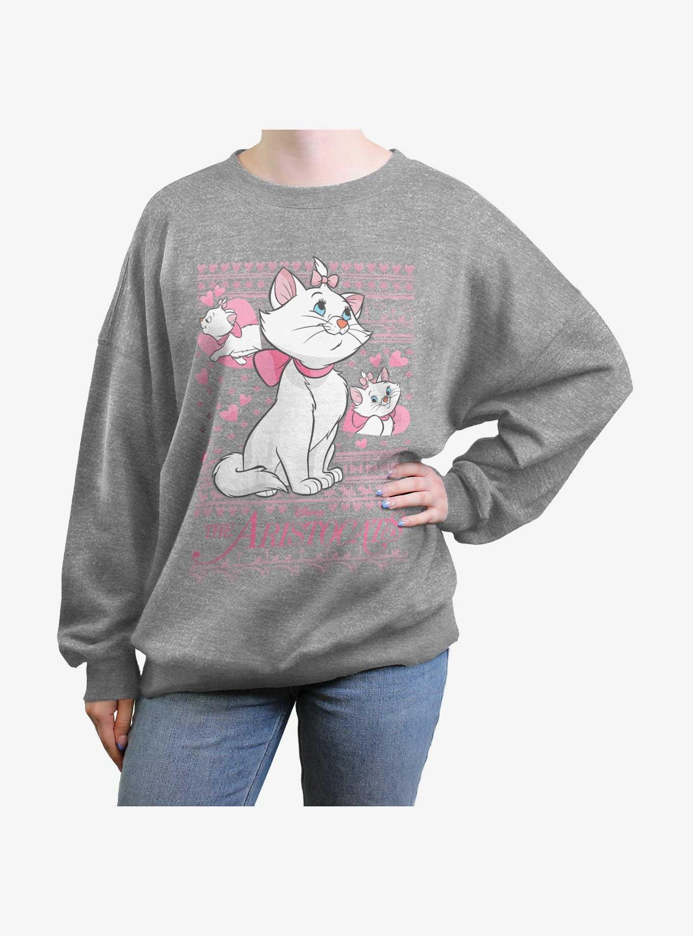 Disney The Aristocats Marie Portrait Cute Womens Oversized Sweatshirt, , hi-res