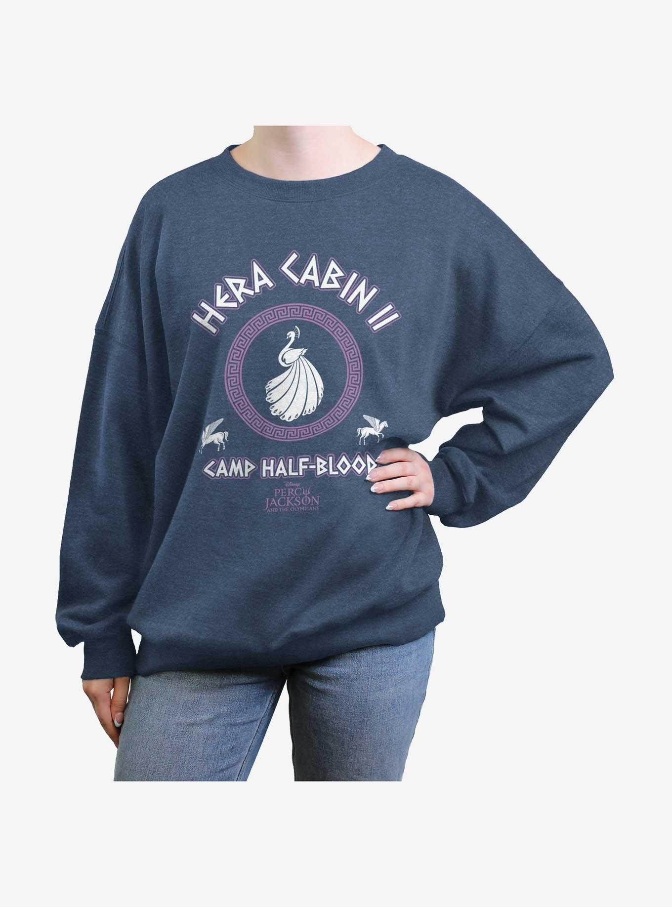 Disney Percy Jackson And The Olympians Hera Cabin Womens Oversized Sweatshirt, BLUEHTR, hi-res