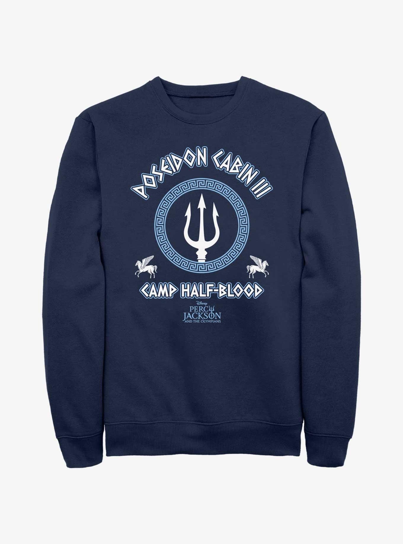Disney Percy Jackson And The Olympians Poseidon Cabin Sweatshirt, NAVY, hi-res