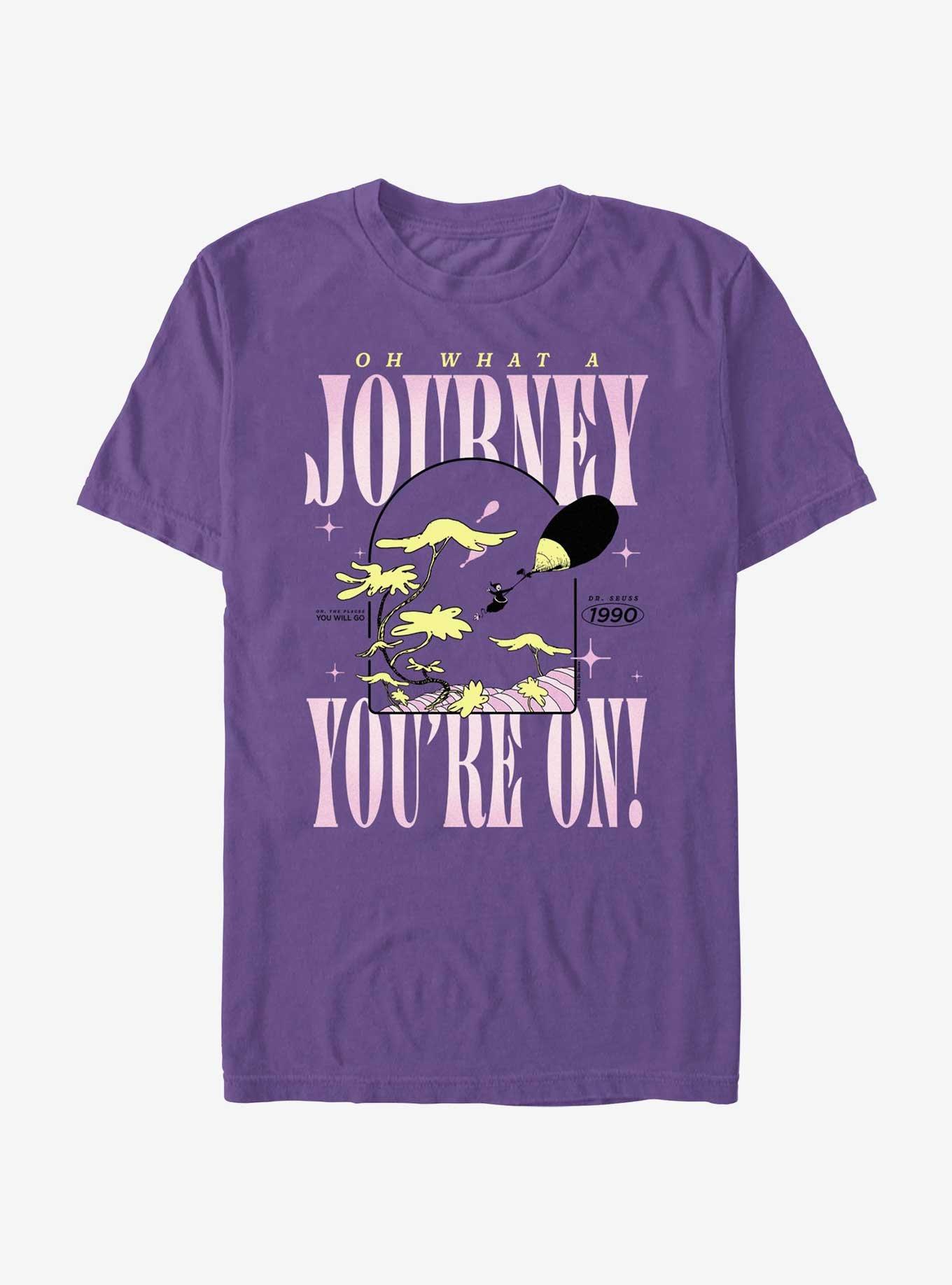 Dr. Seuss Oh What A Journey You'Re On T-Shirt, PURPLE, hi-res
