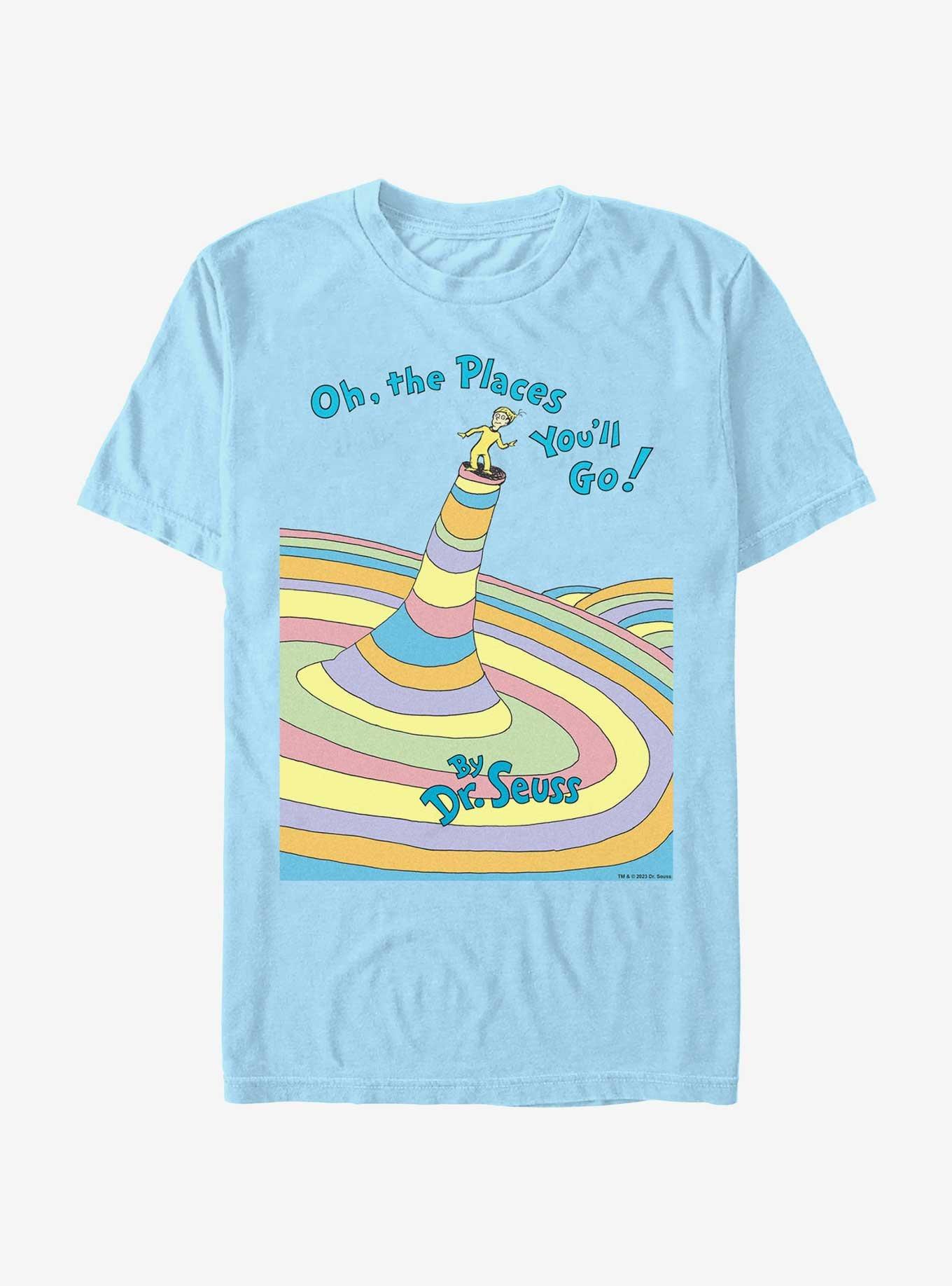 Dr. Seuss Oh The Places You'll Go T-Shirt, LT BLUE, hi-res