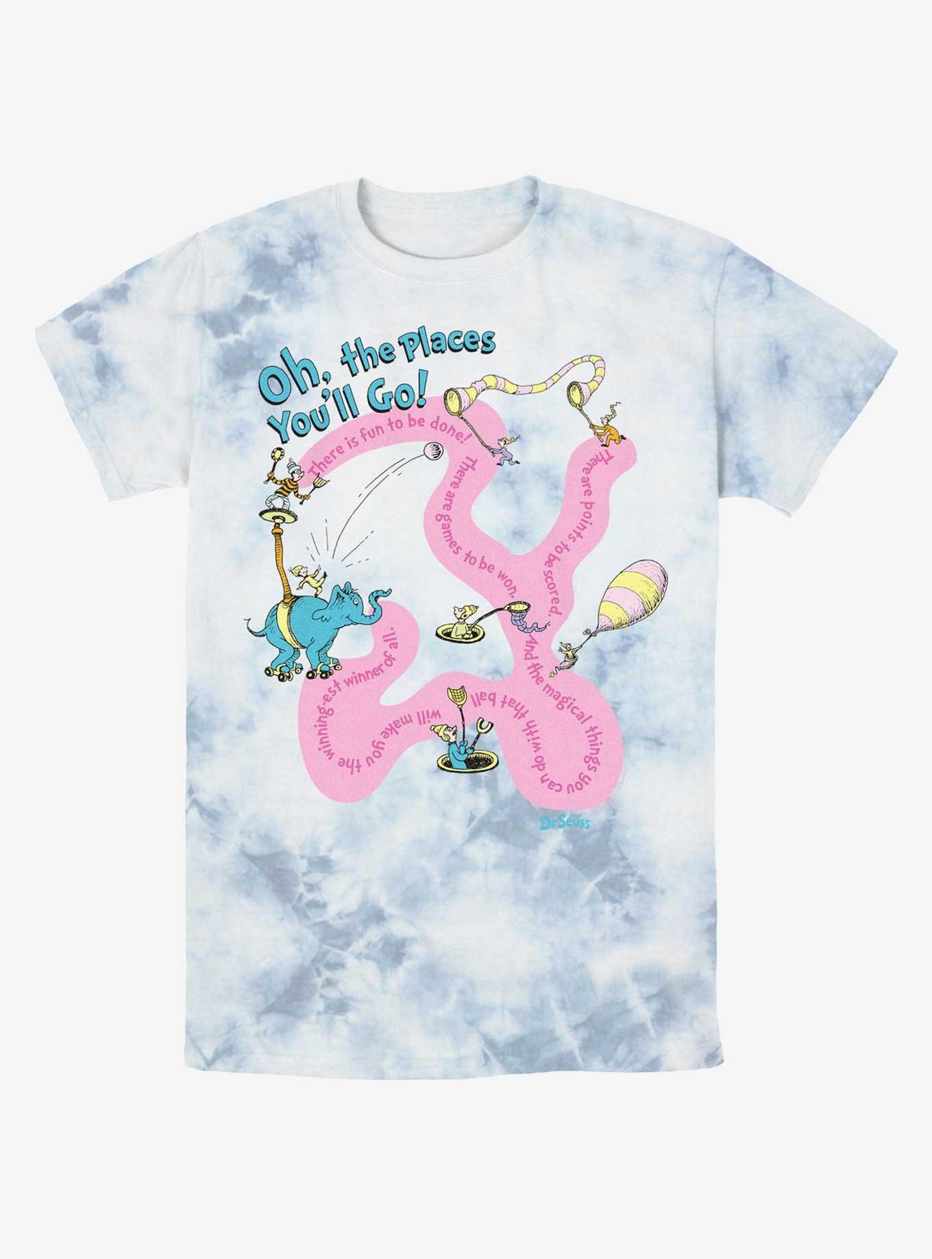 Dr. Seuss Journeying The Places You'll Go Tie-Dye T-Shirt, , hi-res