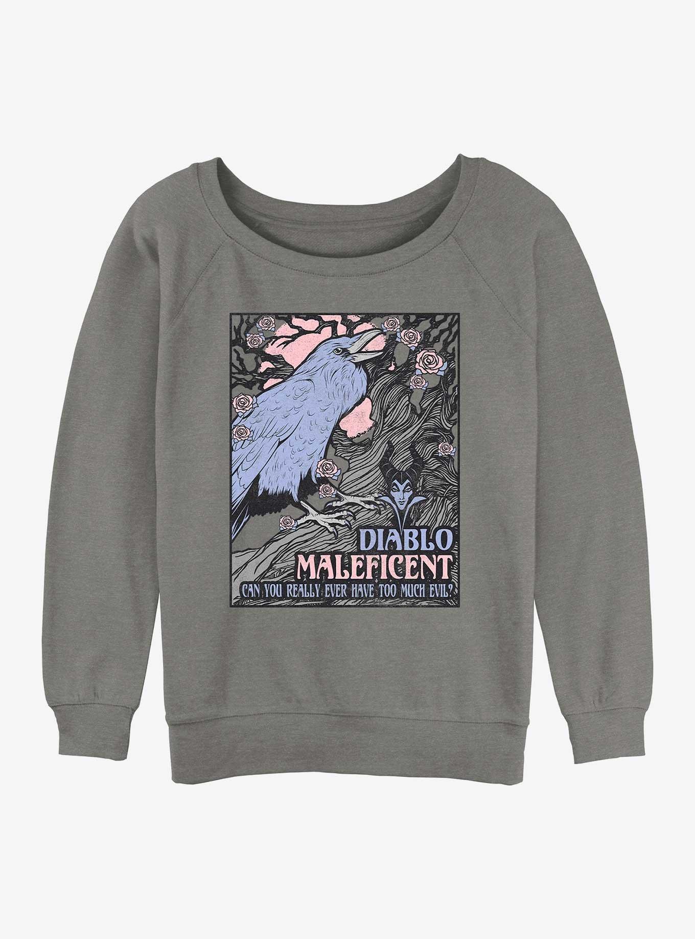 Disney Villains Too Much Evil Womens Slouchy Sweatshirt, , hi-res