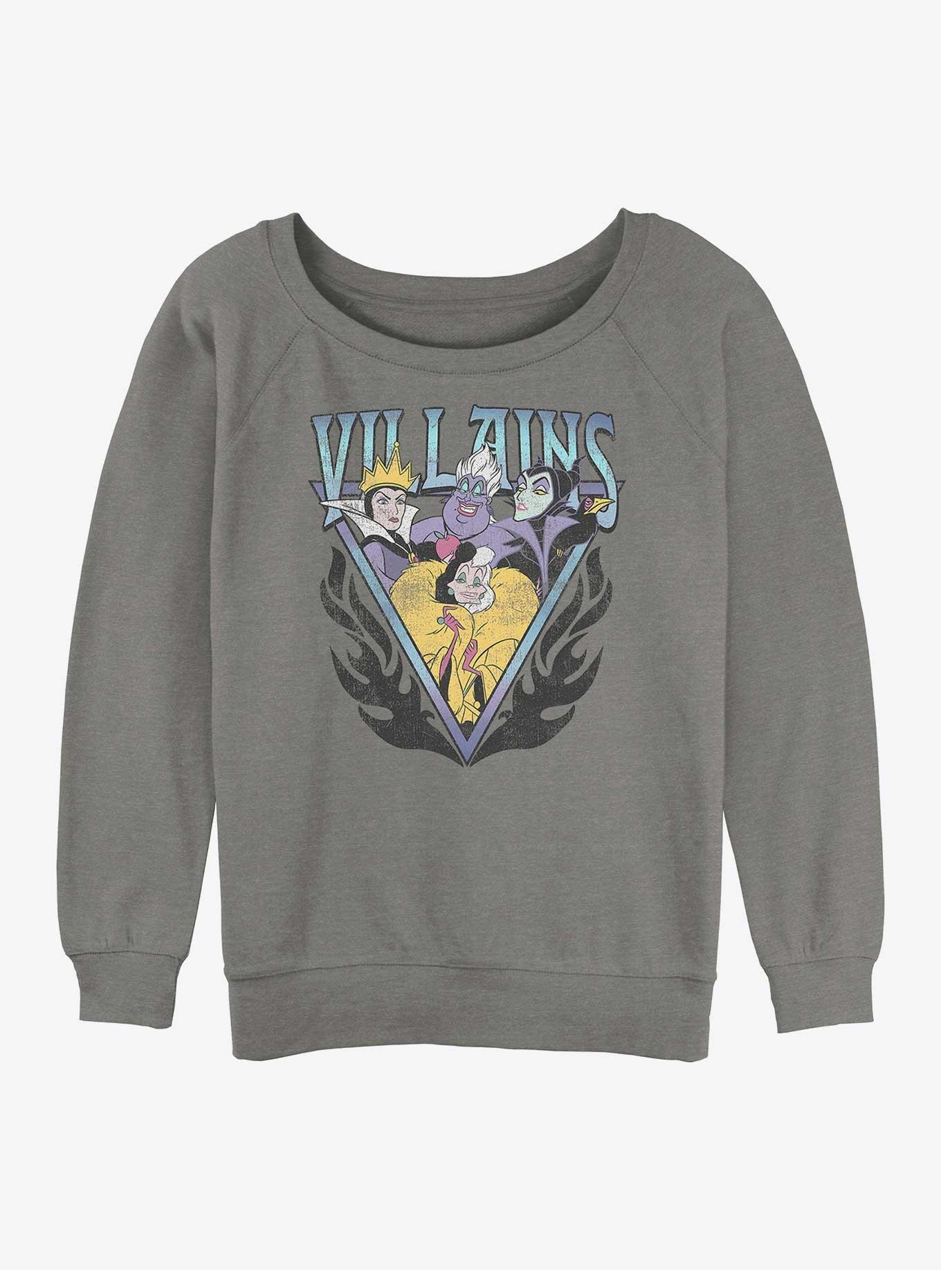 Disney Villains Trio Womens Slouchy Sweatshirt, , hi-res