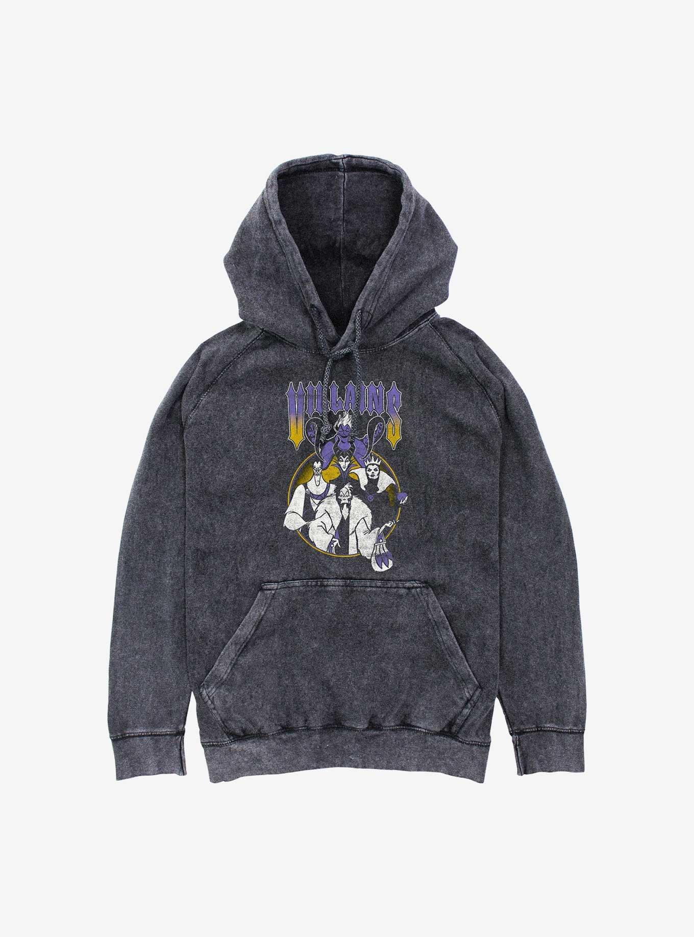 Disney Villains Metal Villains Mineral Wash Hoodie, , hi-res