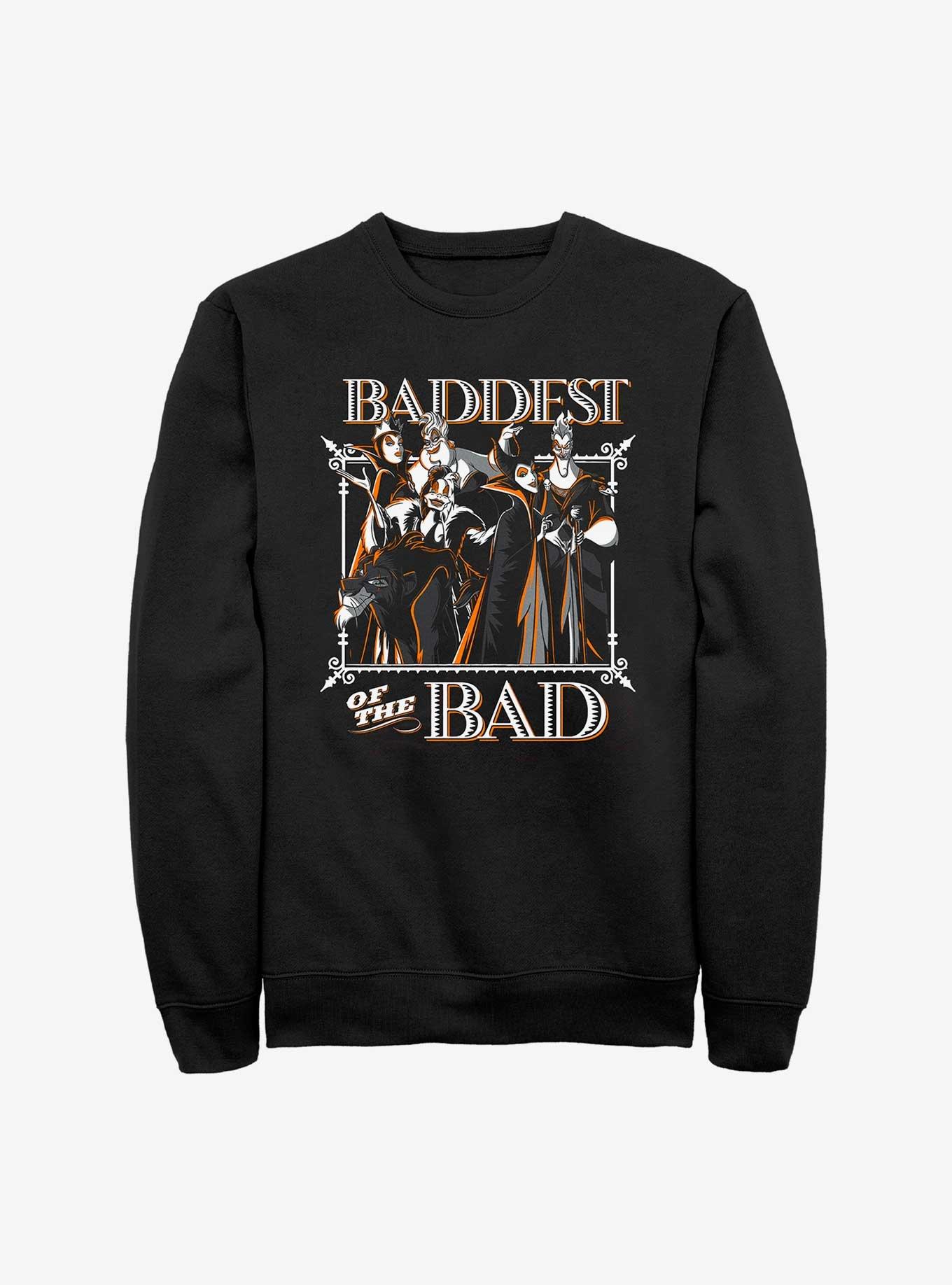 Disney Villains Baddest Of The Bad Sweatshirt, , hi-res