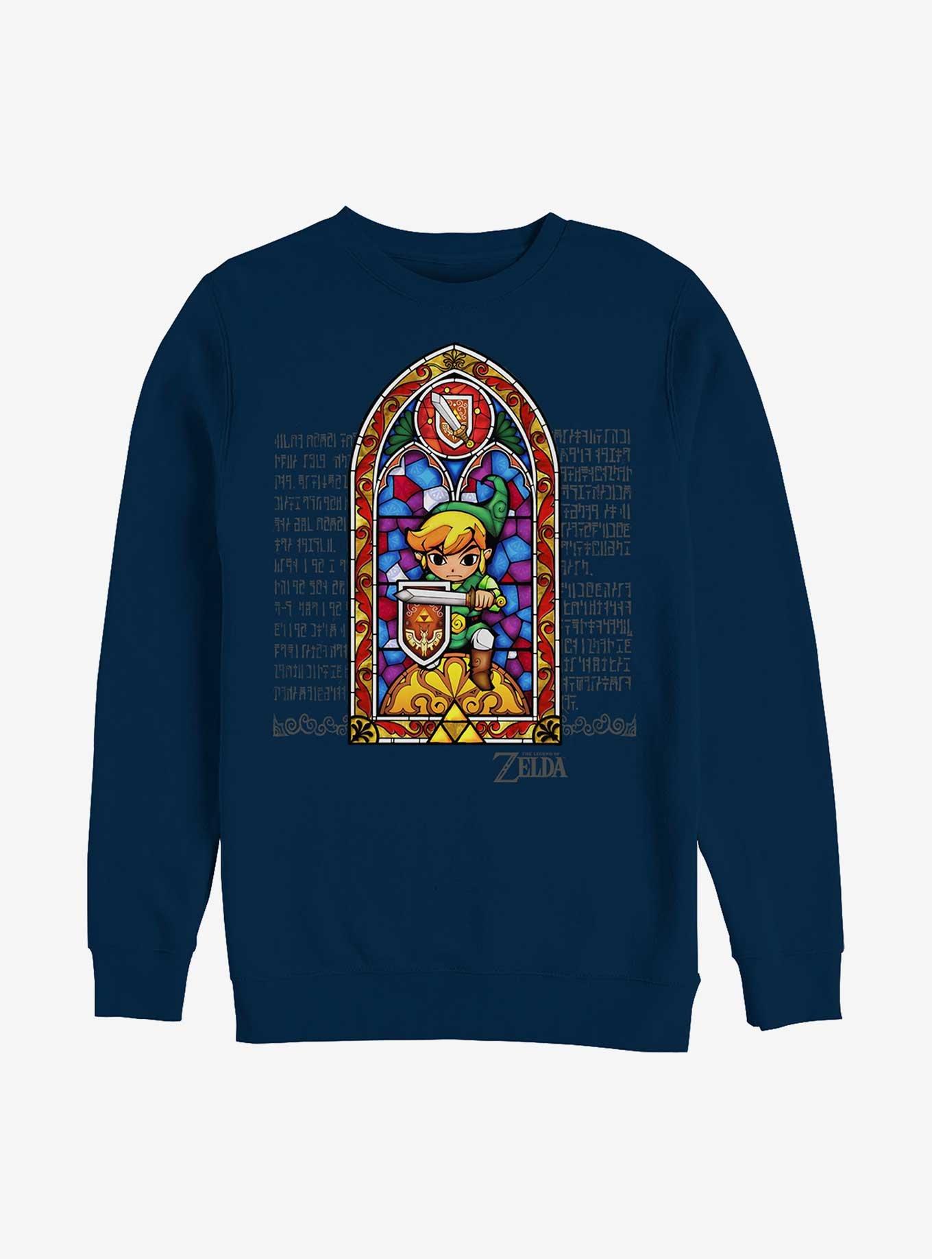 The Legend Of Zelda Stained Glass Sweatshirt, , hi-res