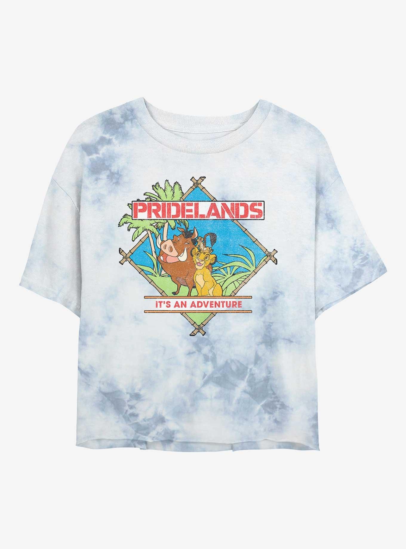 Disney The Lion King Pridelands Tie-Dye Womens Crop T-Shirt, , hi-res