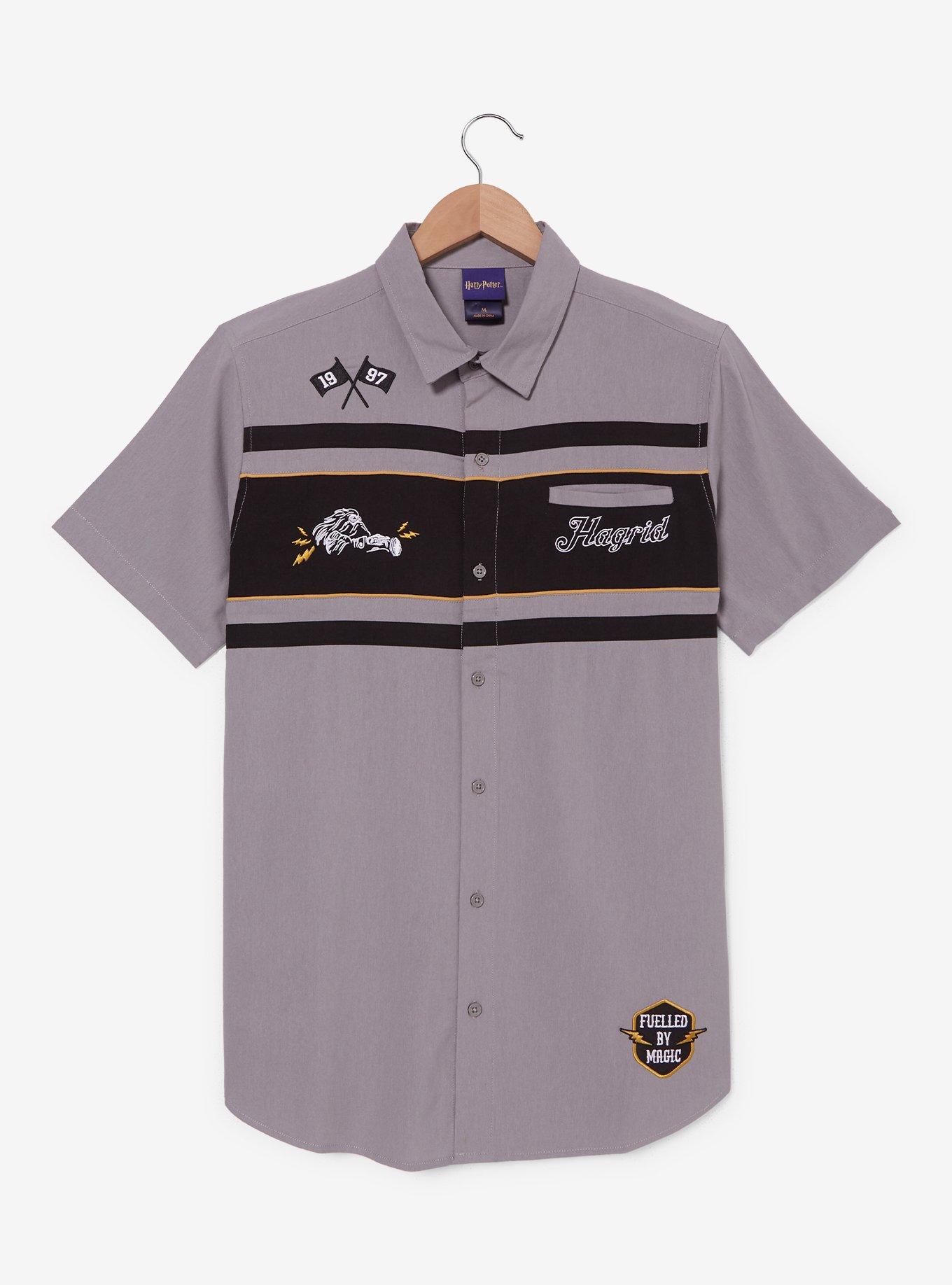 Harry Potter Hagrid Mechanic Woven Button-Up - BoxLunch Exclusive, , hi-res