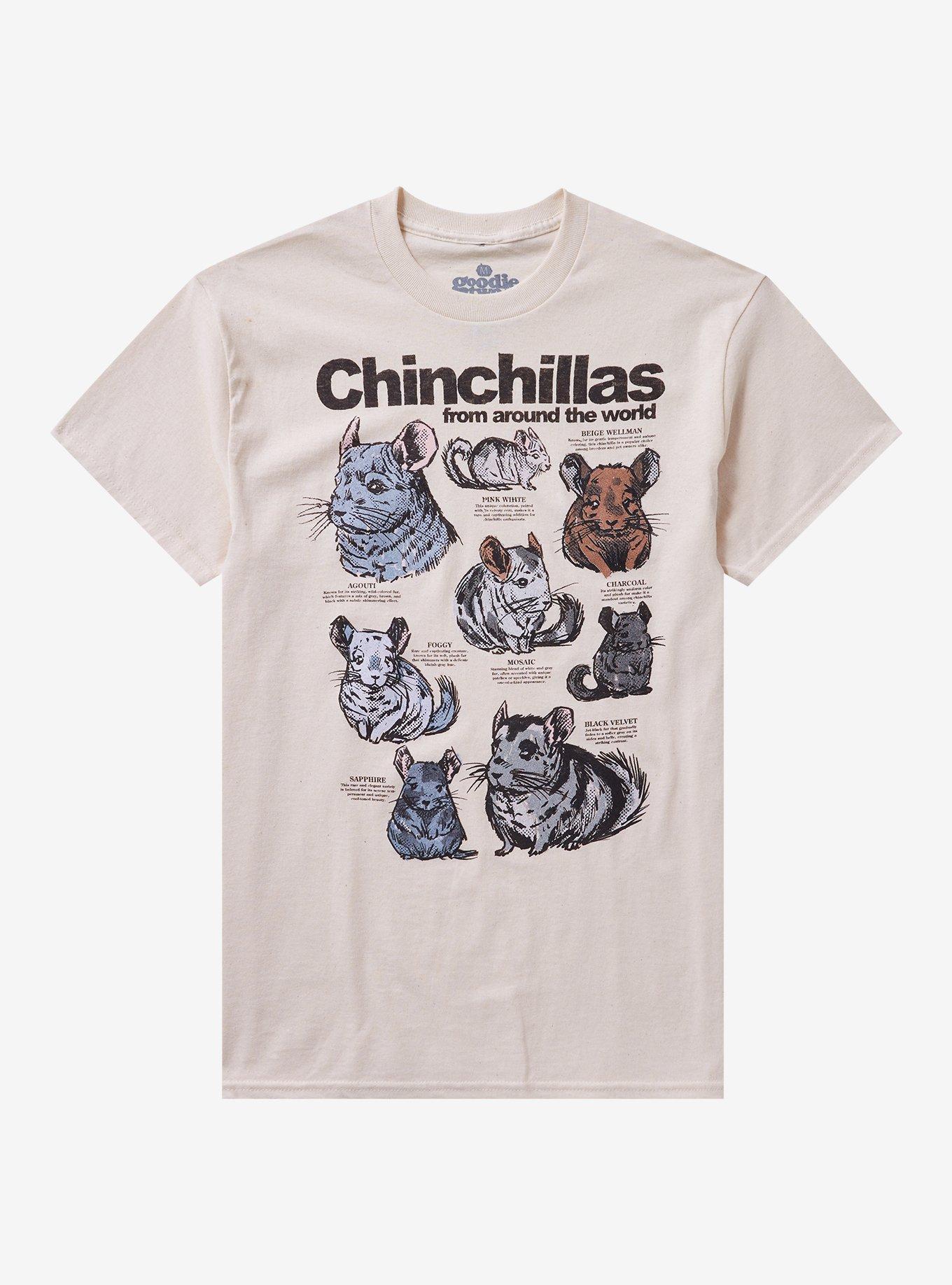 Chinchillas Infographic T-Shirt By Goodie Two Sleeves, , hi-res