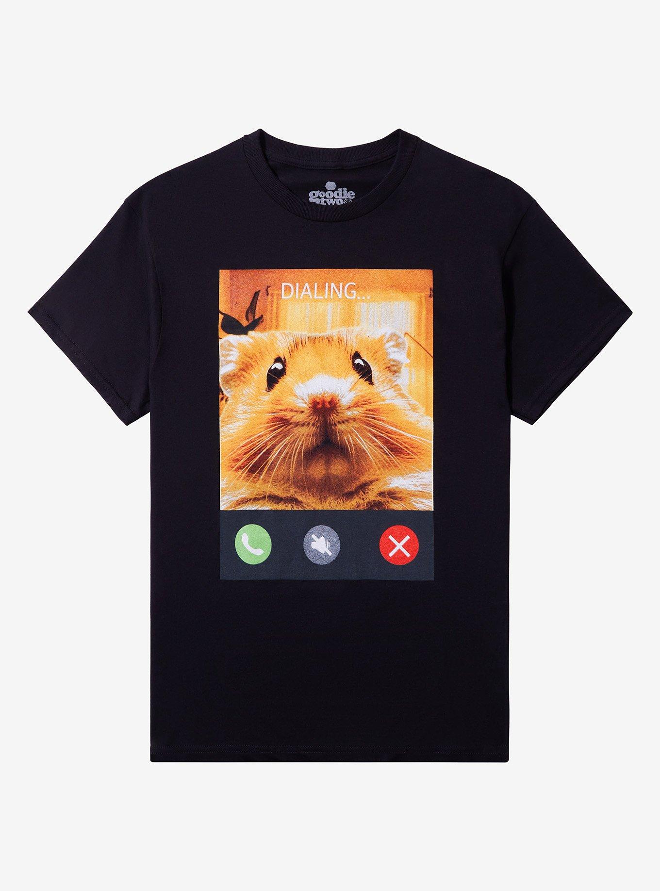 Hamster Phone Call T-Shirt By Goodie Two Sleeves, , hi-res