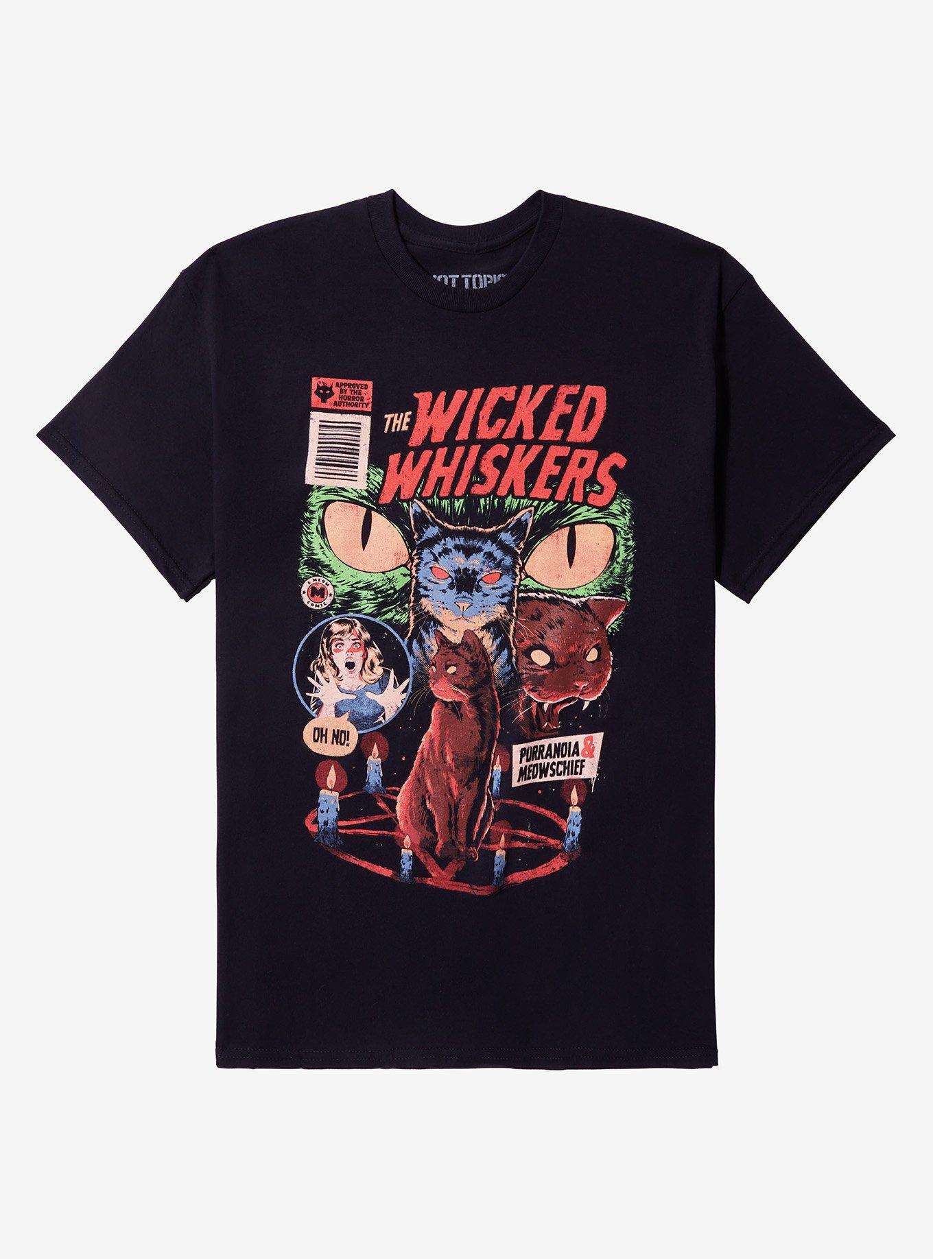 The Wicked Whiskers Meow Comic T-Shirt By Eduely, , hi-res