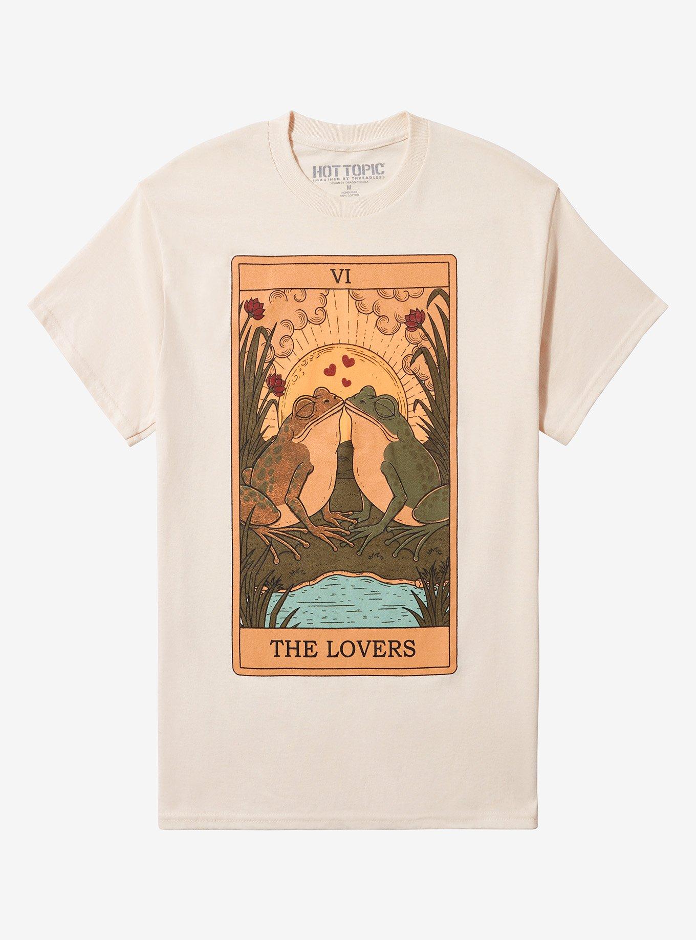 Frog Lovers Tarot Card T-Shirt By Thiago Correa, , hi-res