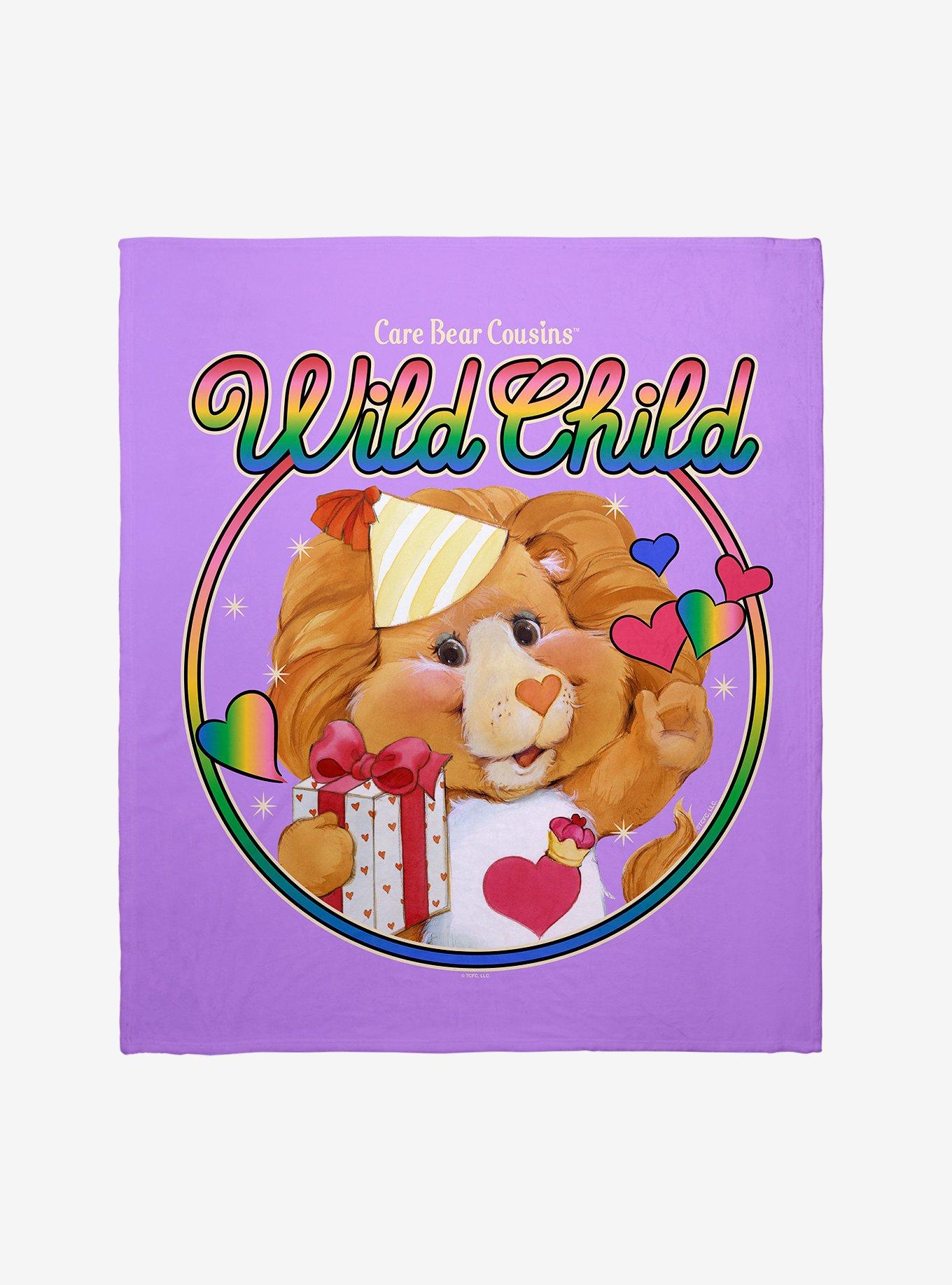 Care Bears Cousins Wild Child Brave Heart Lion Throw Blanket, , hi-res