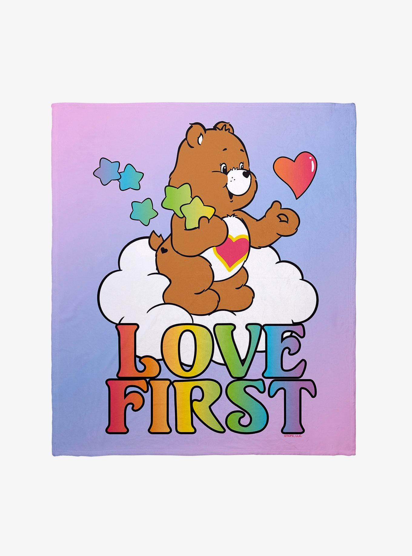 Care Bears Love First Tenderheart Bear Throw Blanket, , hi-res