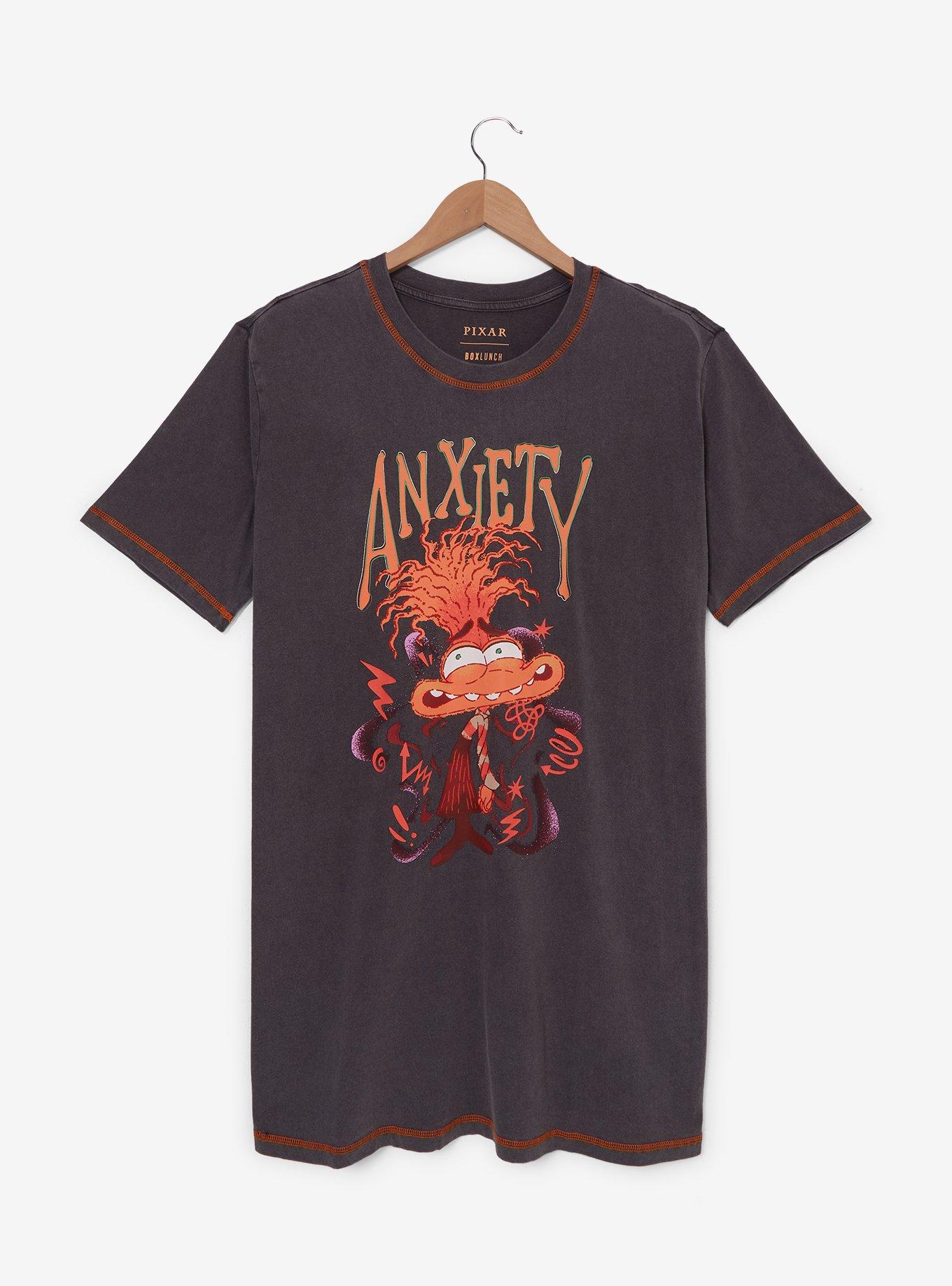 Disney Pixar Inside Out 2 Anxiety T-Shirt Dress — BoxLunch Exclusive, , hi-res