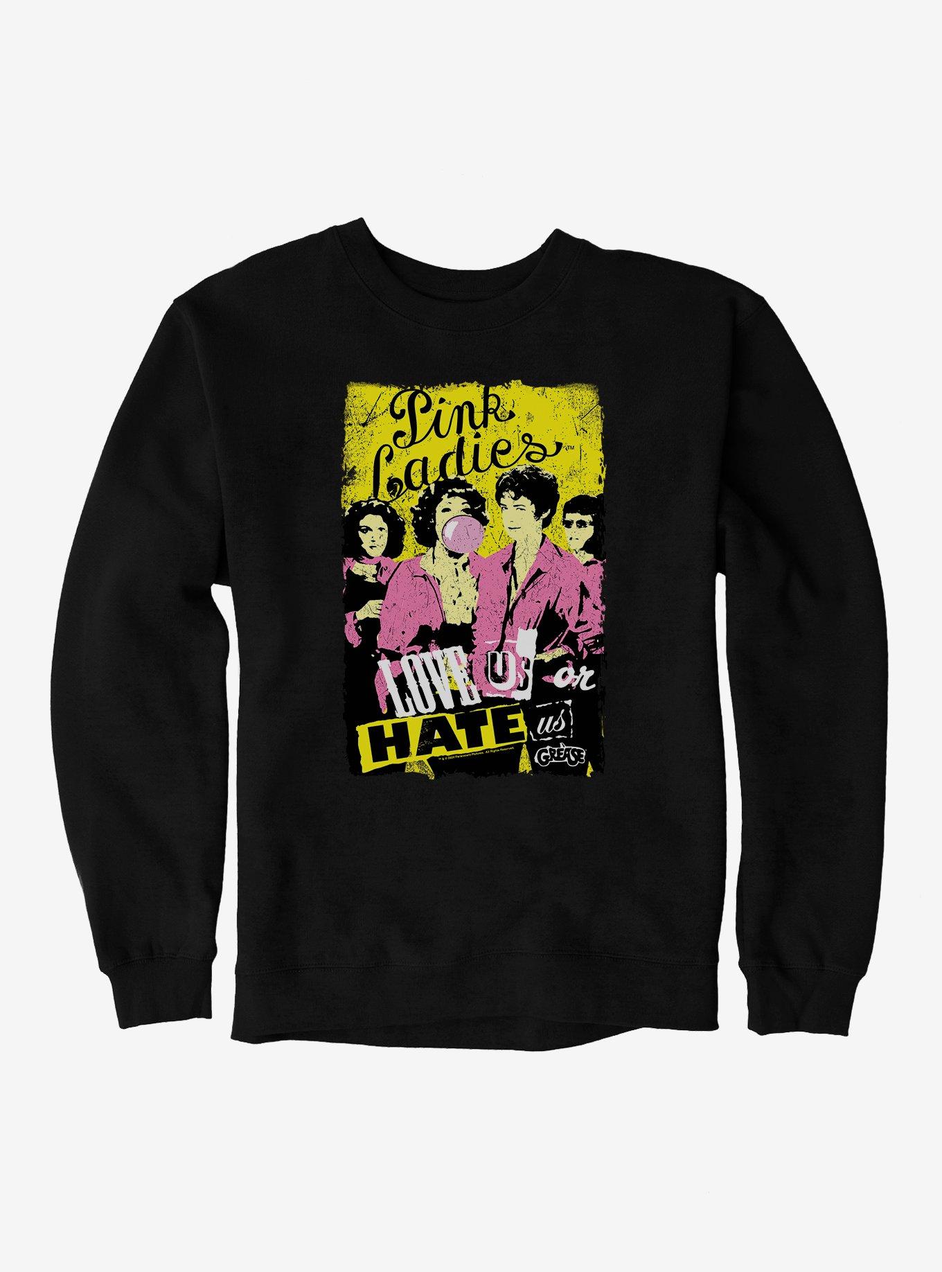 Grease Pink Ladies Sweatshirt, BLACK, hi-res