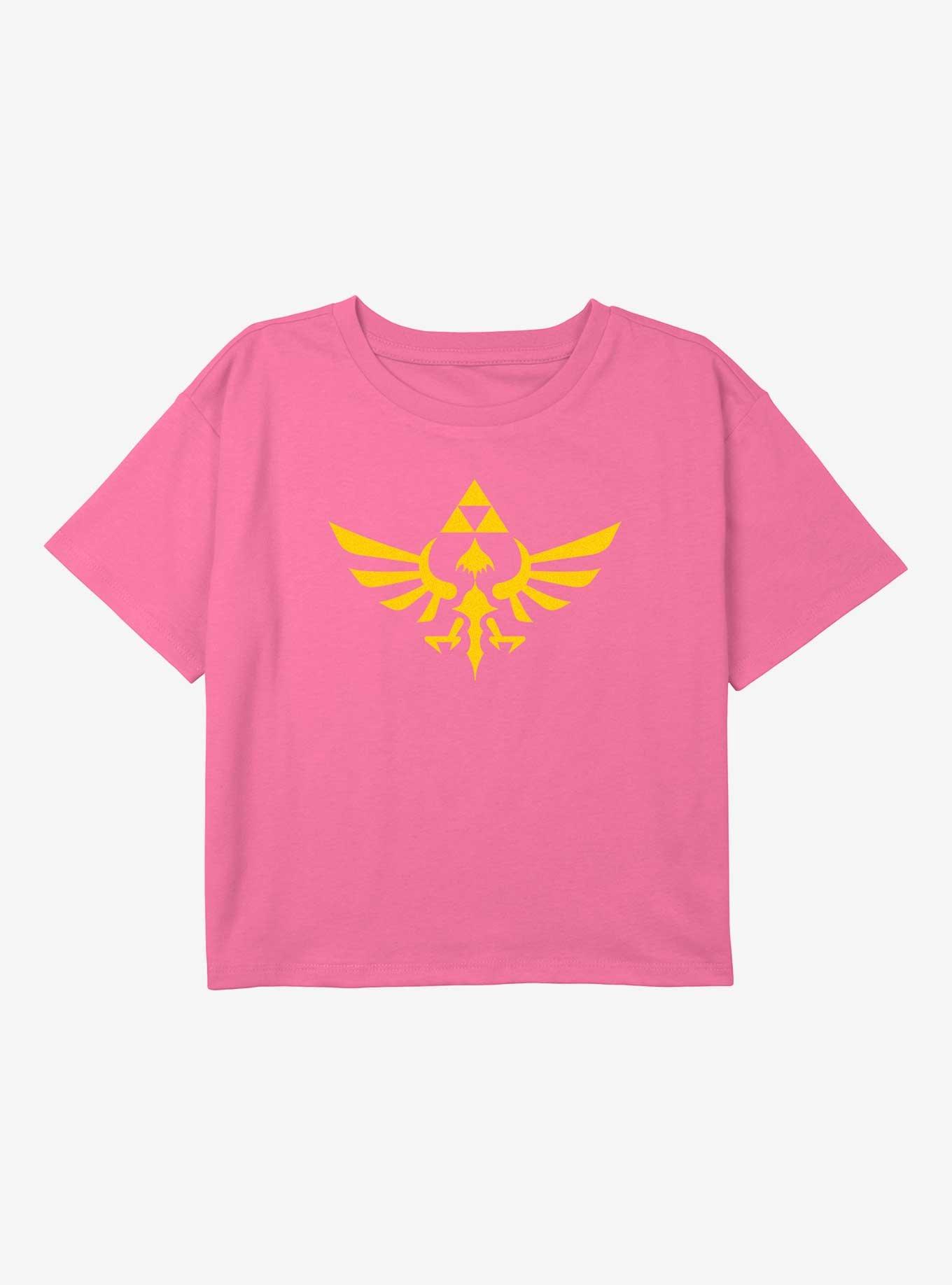 The Legend Of Zelda Classic Triforce Youth Girls Boxy T-Shirt, , hi-res