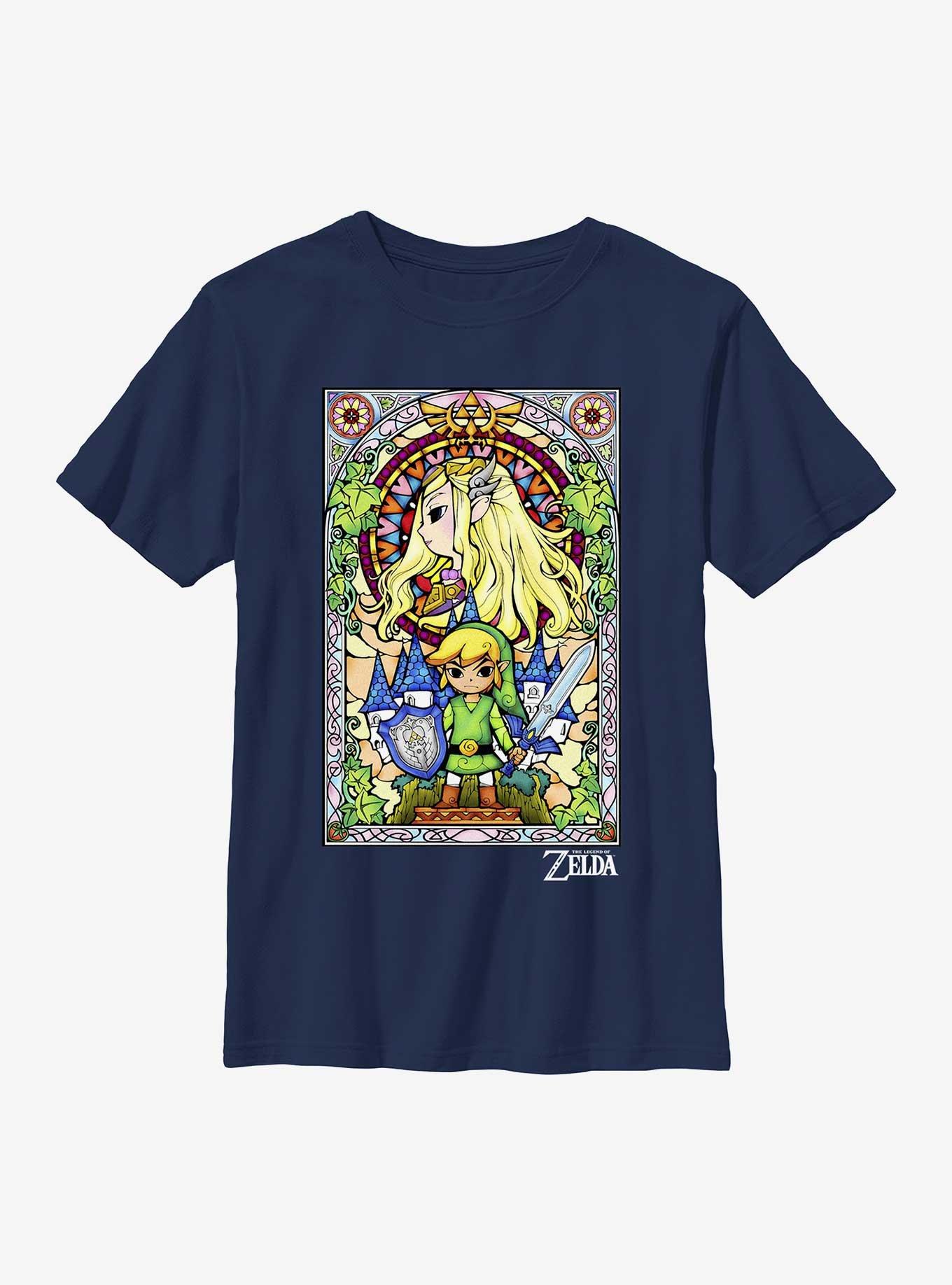 The Legend Of Zelda Regal Stained Glass Youth T-Shirt, , hi-res