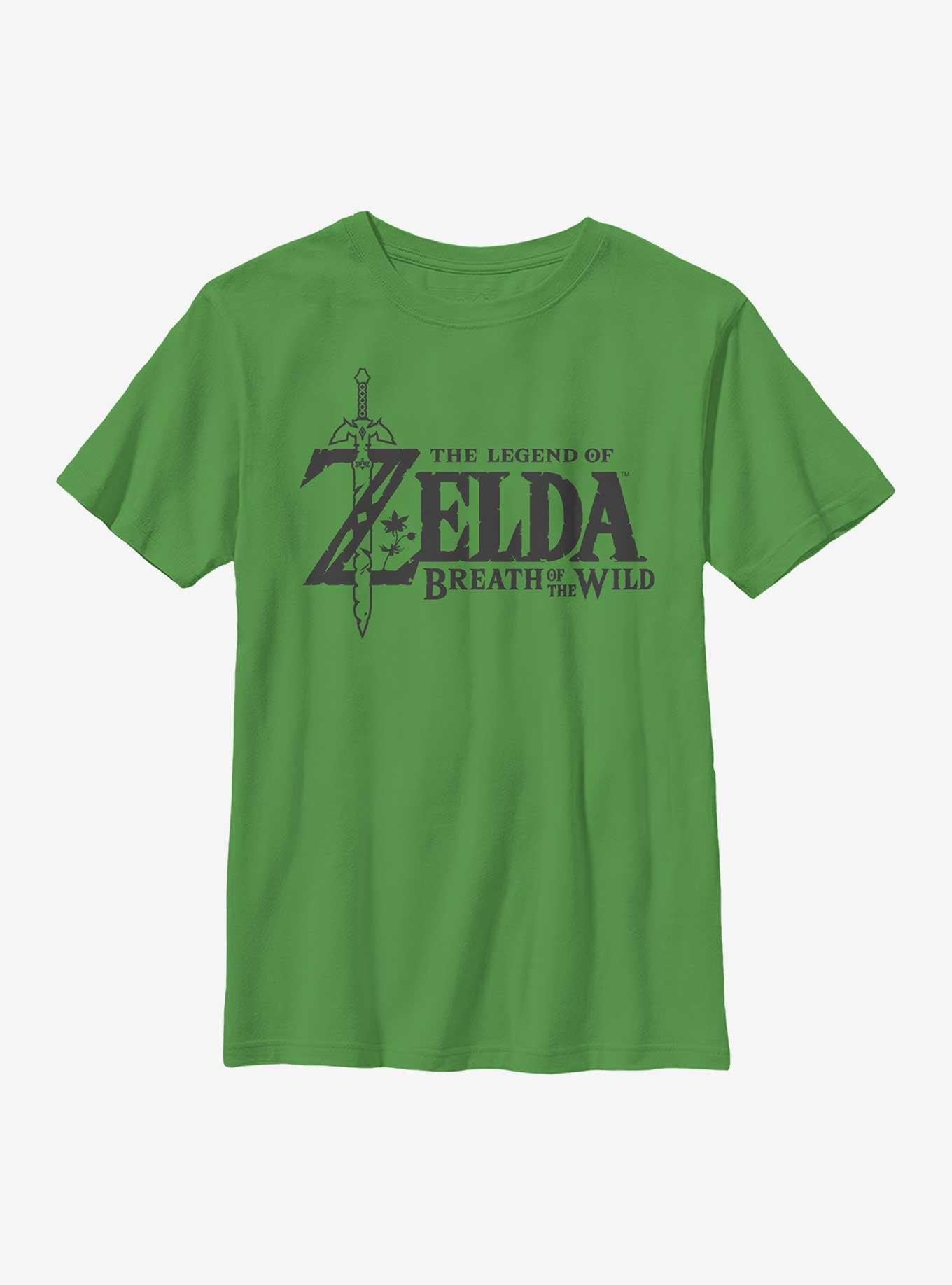 The Legend Of Zelda Breath Of The Wild Logo Youth T-Shirt, , hi-res