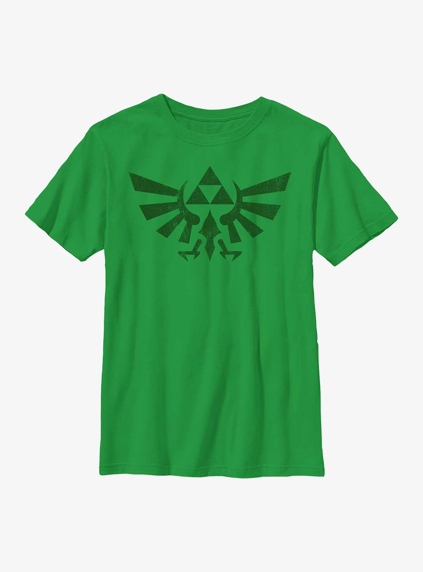 The Legend Of Zelda Zelda Vintage Style Crest Youth T-Shirt, , hi-res