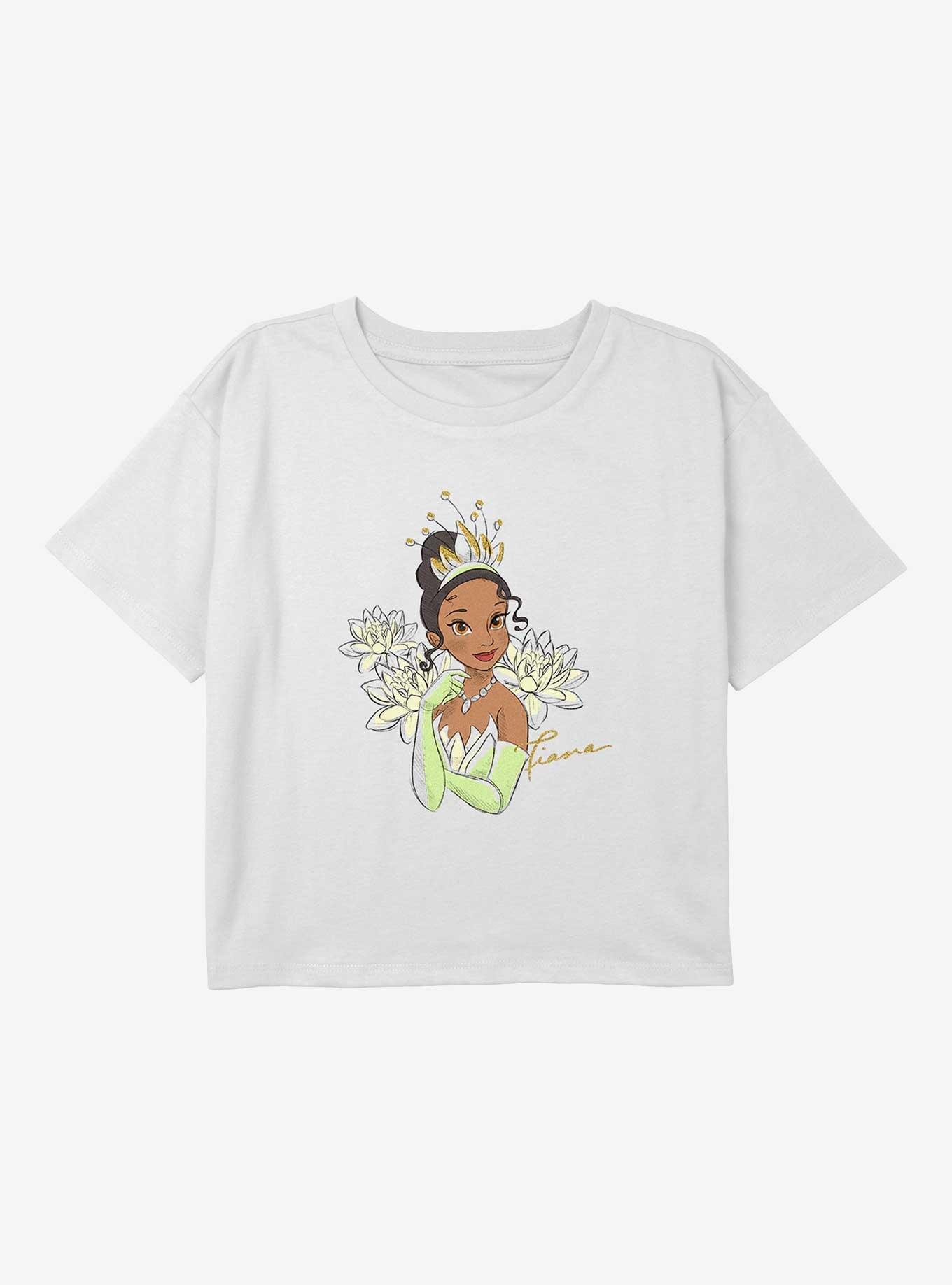 Disney The Princess And The Frog Sketchy Tiana Youth Girls Boxy T-Shirt, , hi-res