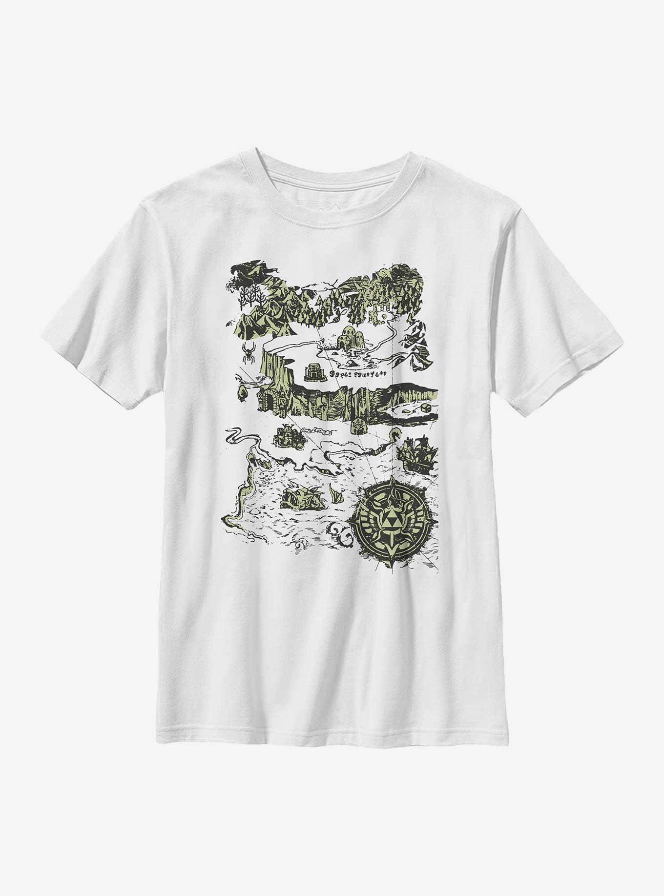 The Legend Of Zelda Map Of Hyrule Youth T-Shirt, , hi-res