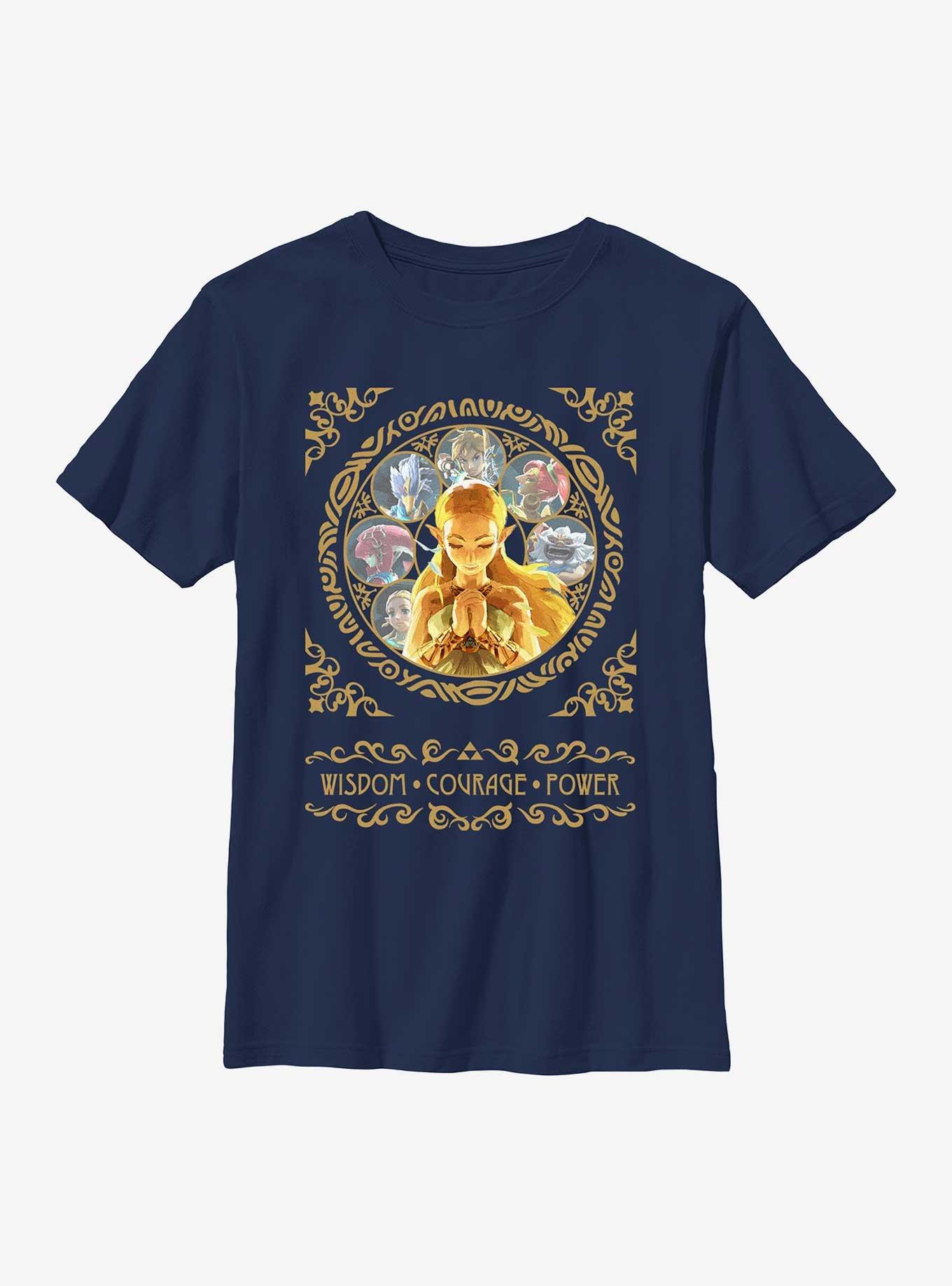 The Legend Of Zelda Wisdom Courage Power T-Shirt, , hi-res