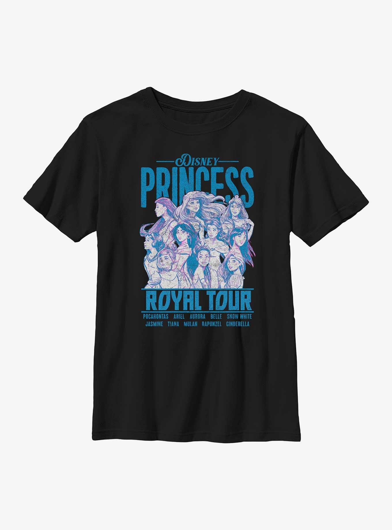 Dinsey Princesses Royal Tour Poster Youth T-Shirt, , hi-res