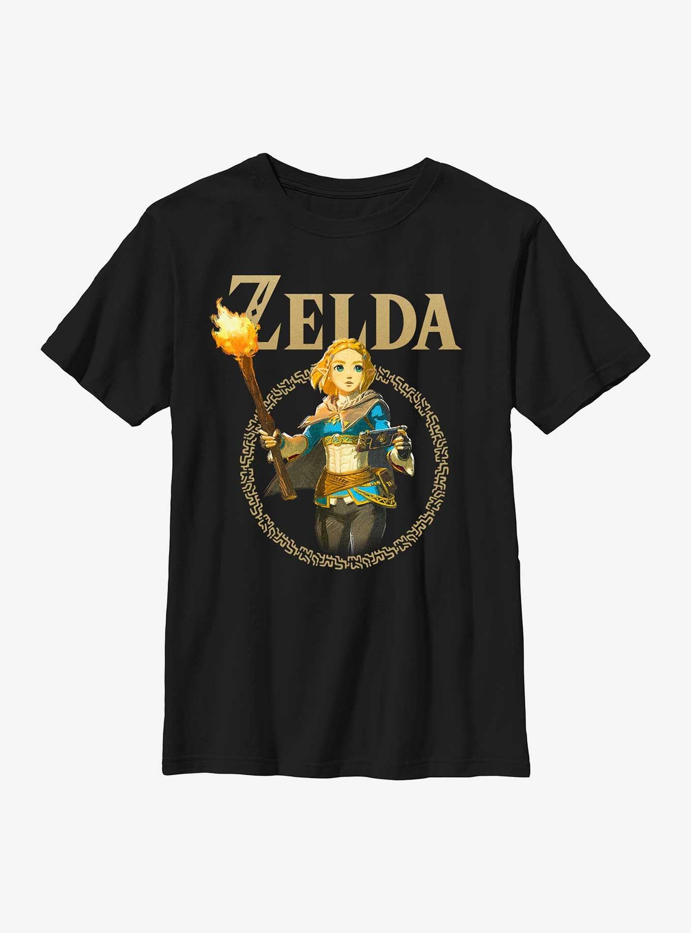 The Legend Of Zelda Tears Of The Kingdom Zelda Badge Youth T-Shirt, , hi-res