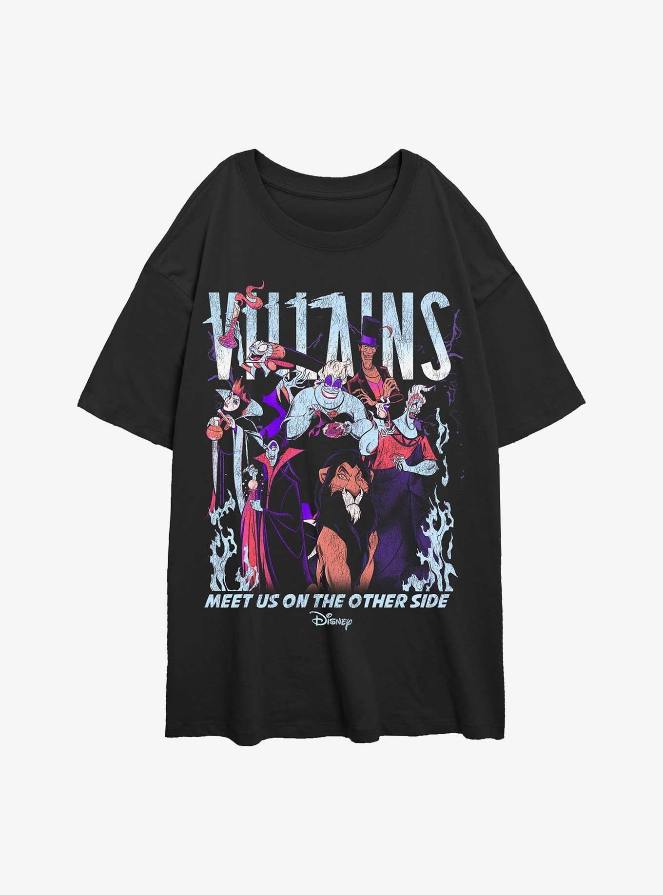 Disney Villains Meet Us On The Other Side Womens Oversized T-Shirt, , hi-res