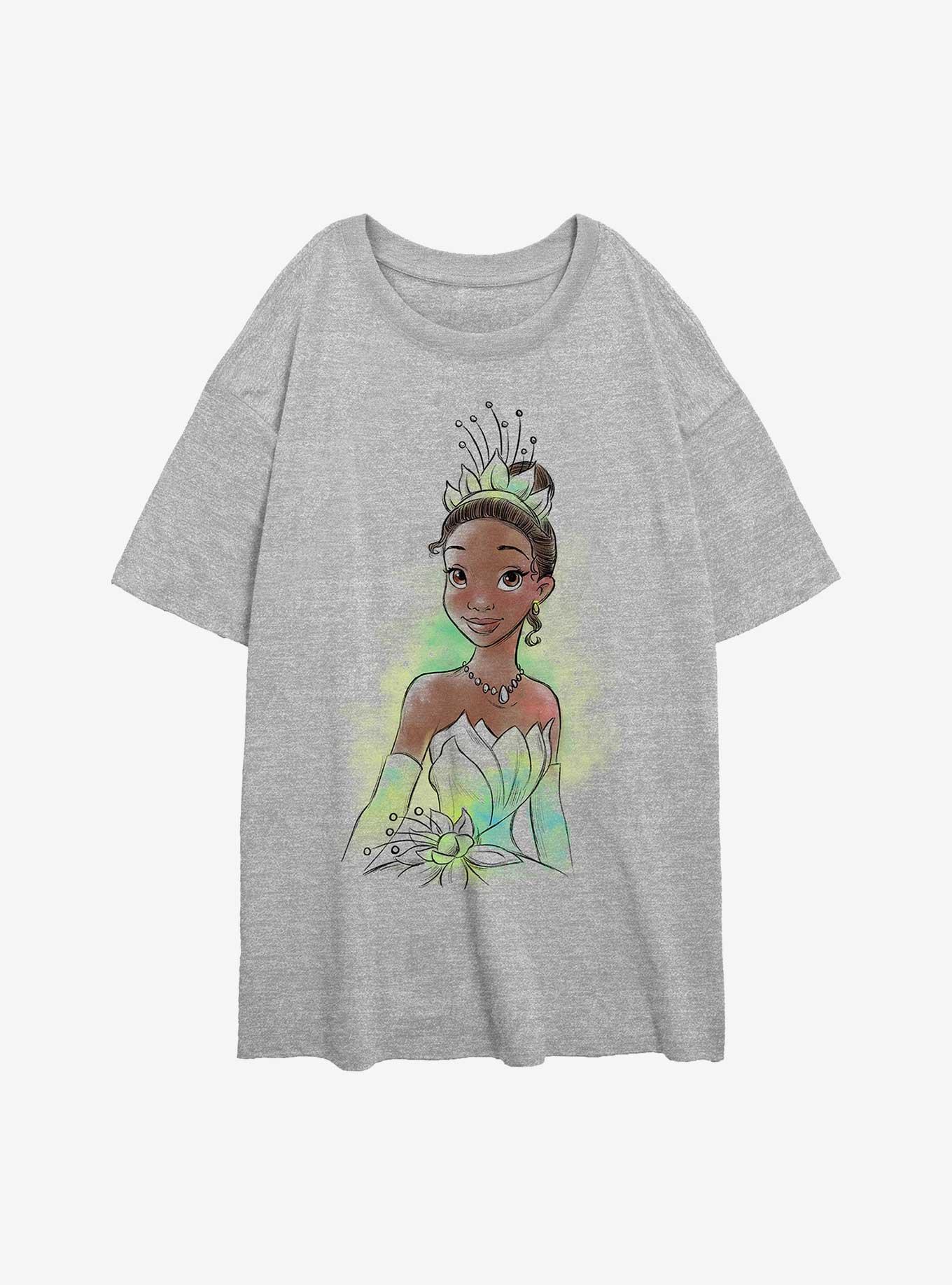 Disney The Princess And The Frog Tiana Sketch Womens Oversized T-Shirt, , hi-res