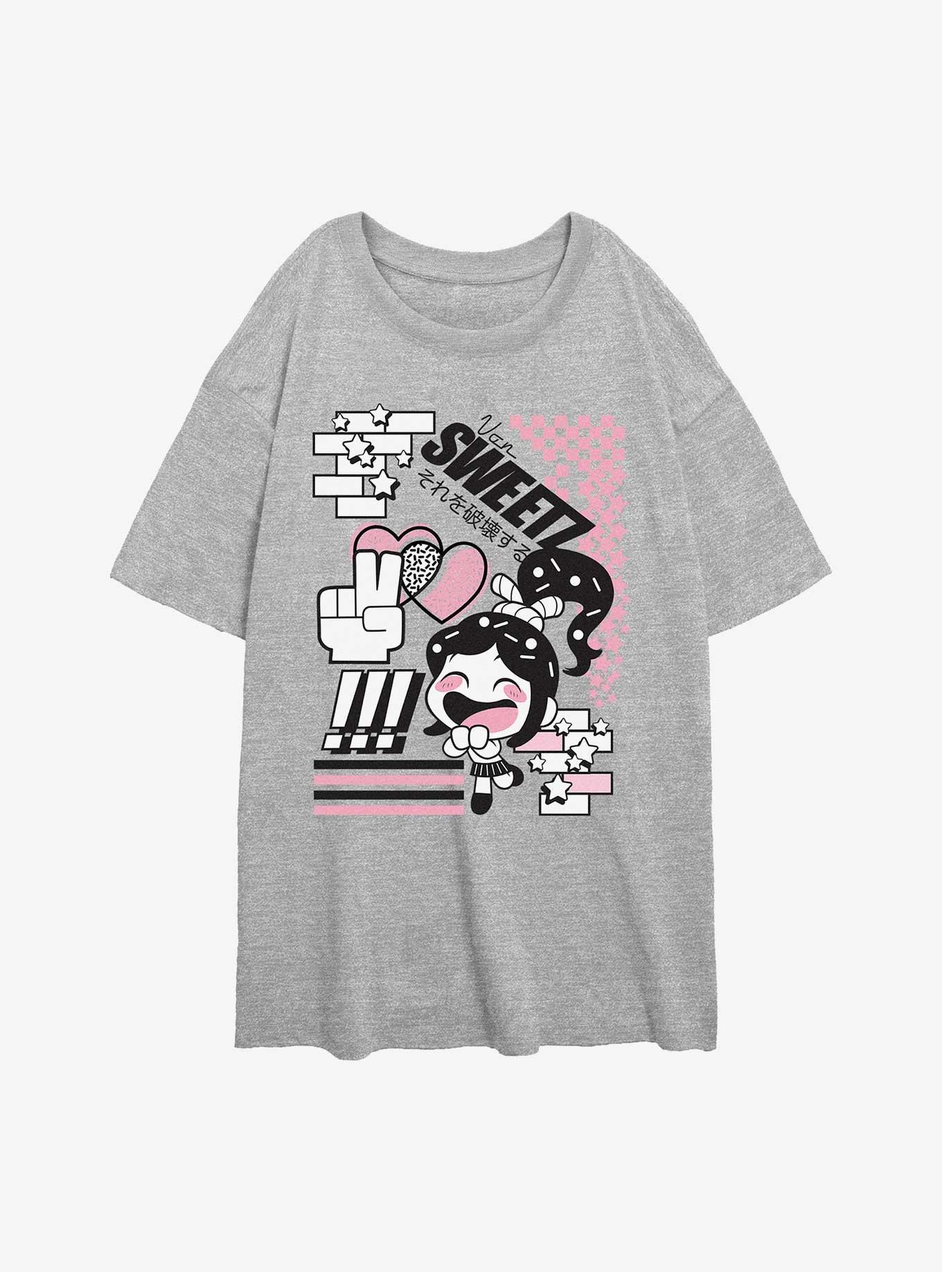 Disney Wreck It Ralph Vanellope Blocks Womens Oversized T-Shirt, , hi-res